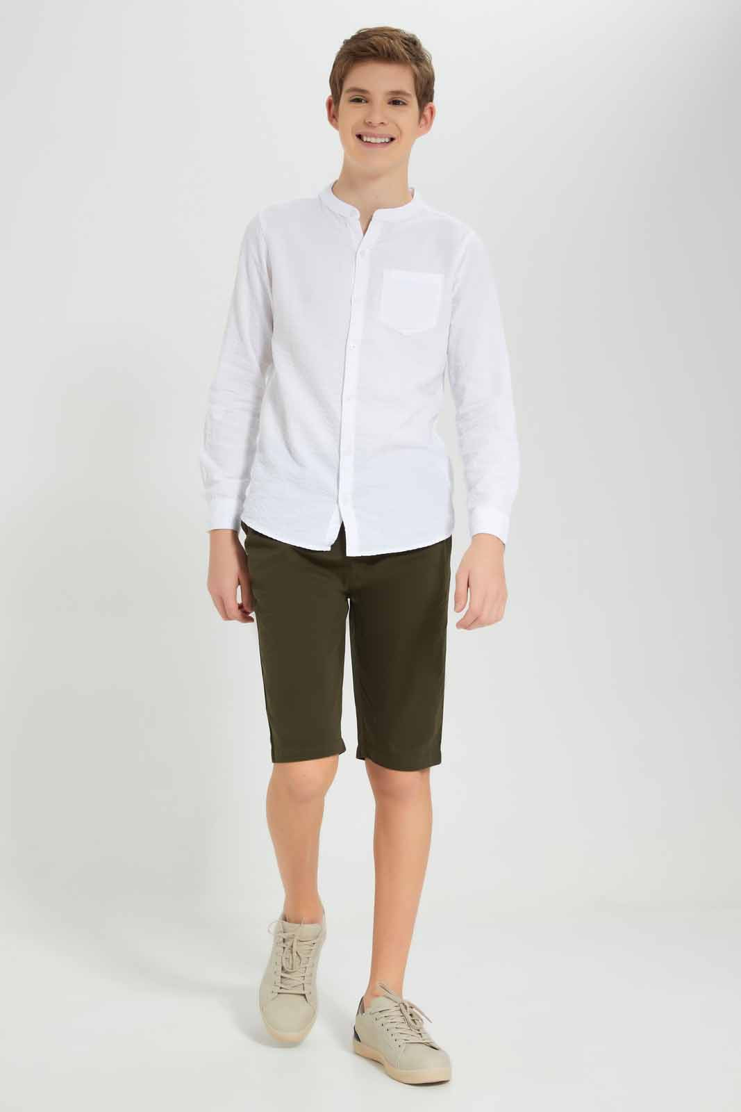 Redtag-White-Seersucker-Solid-Casual-Shirt-BSR-Shirts,-Category:Shirts,-Colour:White,-Deals:New-In,-Filter:Senior-Boys-(8-to-14-Yrs),-New-In-BSR-APL,-Non-Sale,-Section:Boys-(0-to-14Yrs),-W22O-Senior-Boys-9 to 14 Years