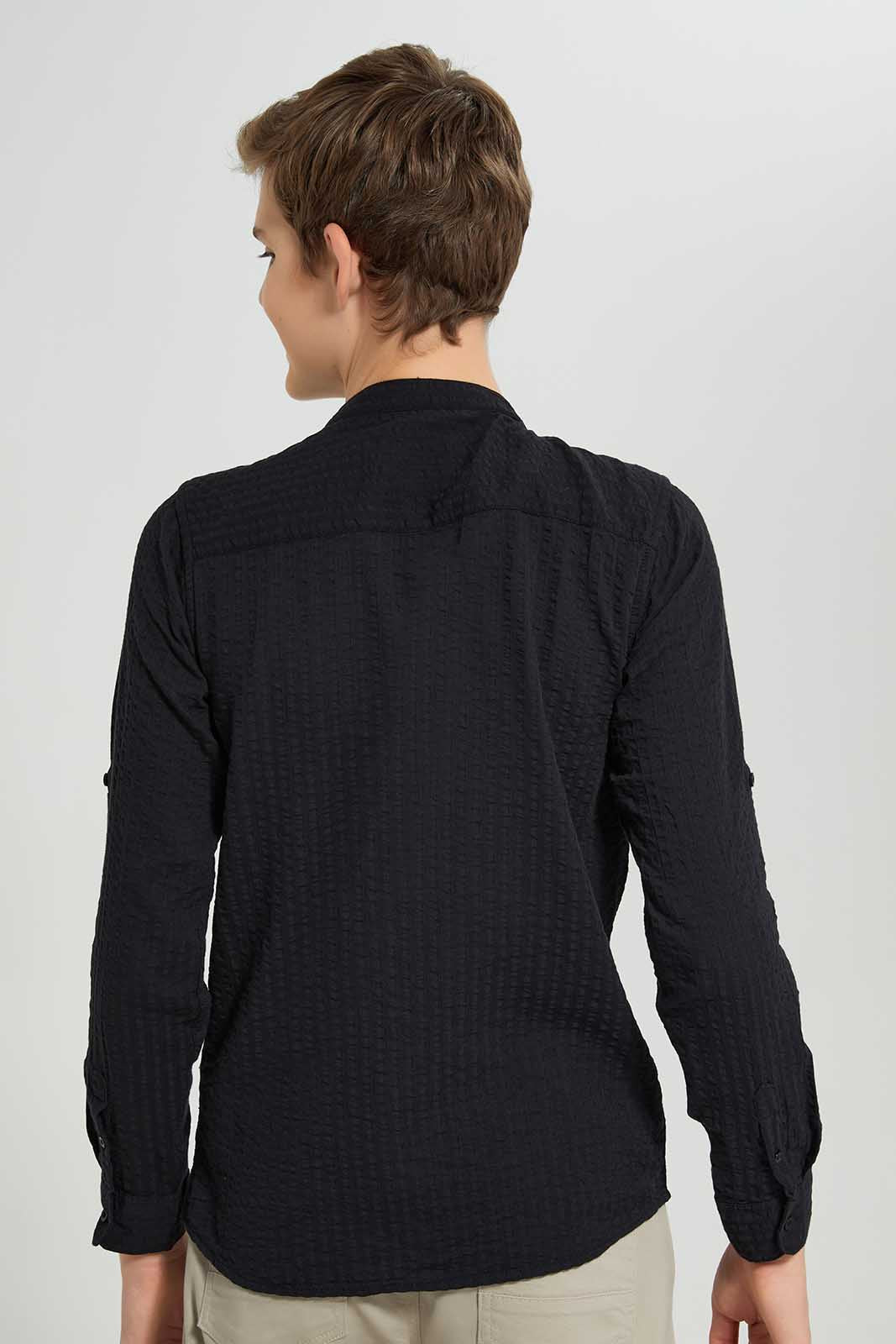 Redtag-Black-Seersucker-Solid-Casual-Shirt-BSR-Shirts,-Category:Shirts,-Colour:Black,-Deals:New-In,-Filter:Senior-Boys-(8-to-14-Yrs),-New-In-BSR-APL,-Non-Sale,-Section:Boys-(0-to-14Yrs),-W22O-Senior-Boys-9 to 14 Years