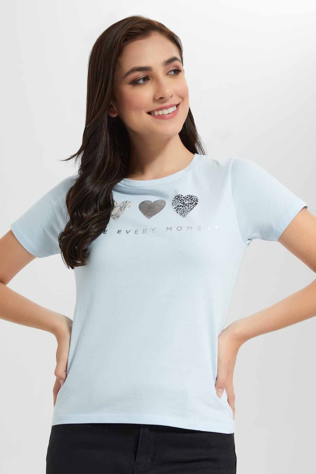 Redtag-Mint-Heart-Printed-T-Shirt-Category:T-Shirts,-Colour:Mint,-Deals:New-In,-Filter:Women's-Clothing,-New-In-Women,-Non-Sale,-Section:Women,-TBL,-W22O,-Women-T-Shirts-Women's-