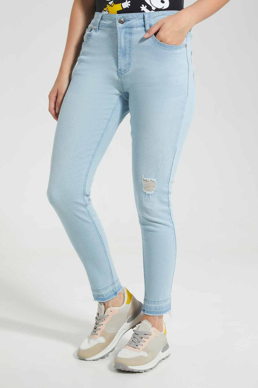 Redtag-Light-Wash-Skinny-Low-Waist-Jeans-Category:Jeans,-Colour:Light-Wash,-Deals:New-In,-Filter:Women's-Clothing,-FIT-WALL-(FTW),-New-In-Women-APL,-Non-Sale,-Section:Women,-W22O,-Women-Jeans-Women's-