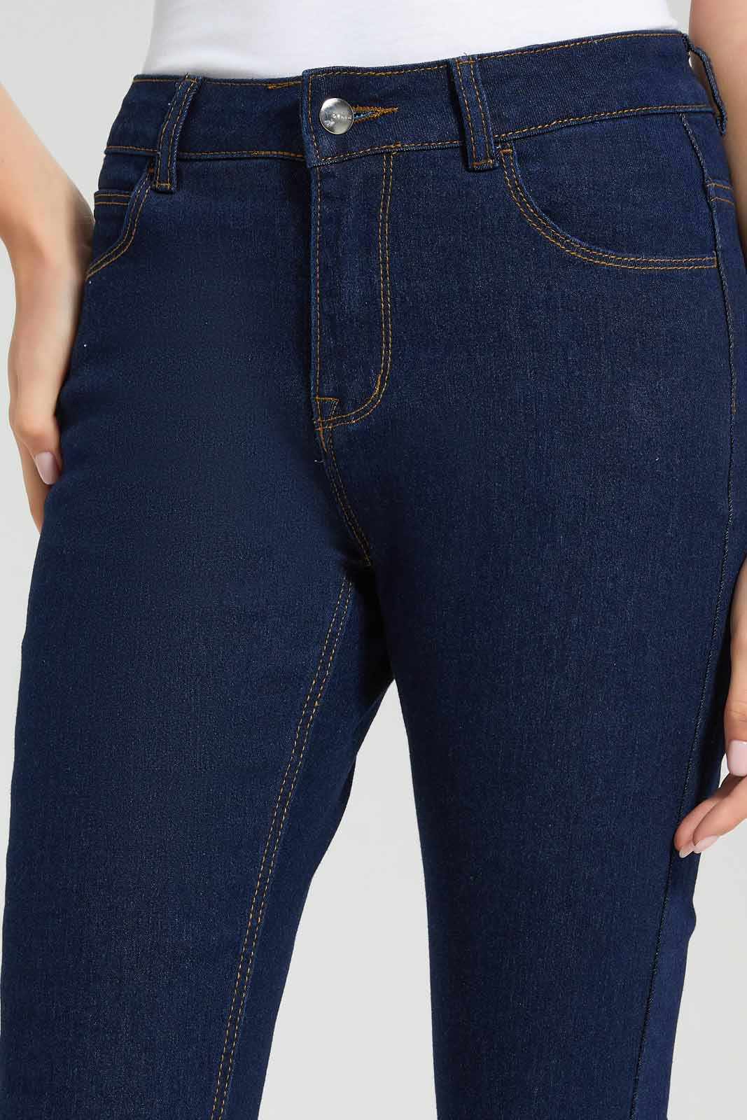 Redtag-Rinse-Wash-Mid-Waist-Slim-Fit-Jeans-Category:Jeans,-Colour:Denim,-Deals:New-In,-Filter:Women's-Clothing,-FIT-WALL-(FTW),-New-In-Women-APL,-Non-Sale,-Section:Women,-W22O,-Women-Jeans-Women's-