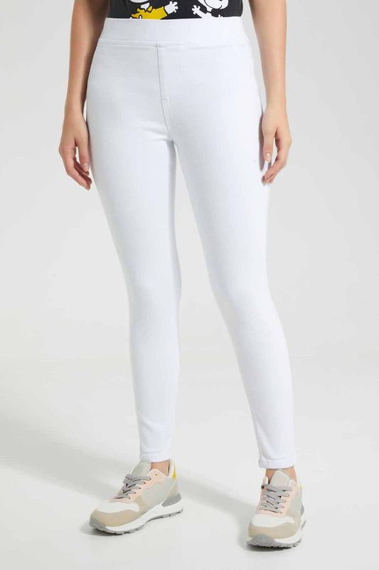 Redtag-White-Jeggings-Category:Jeggings,-Colour:White,-Deals:New-In,-Filter:Women's-Clothing,-FIT-WALL-(FTW),-New-In-Women-APL,-Non-Sale,-Section:Women,-W22O,-Women-Jeggings-Women's-