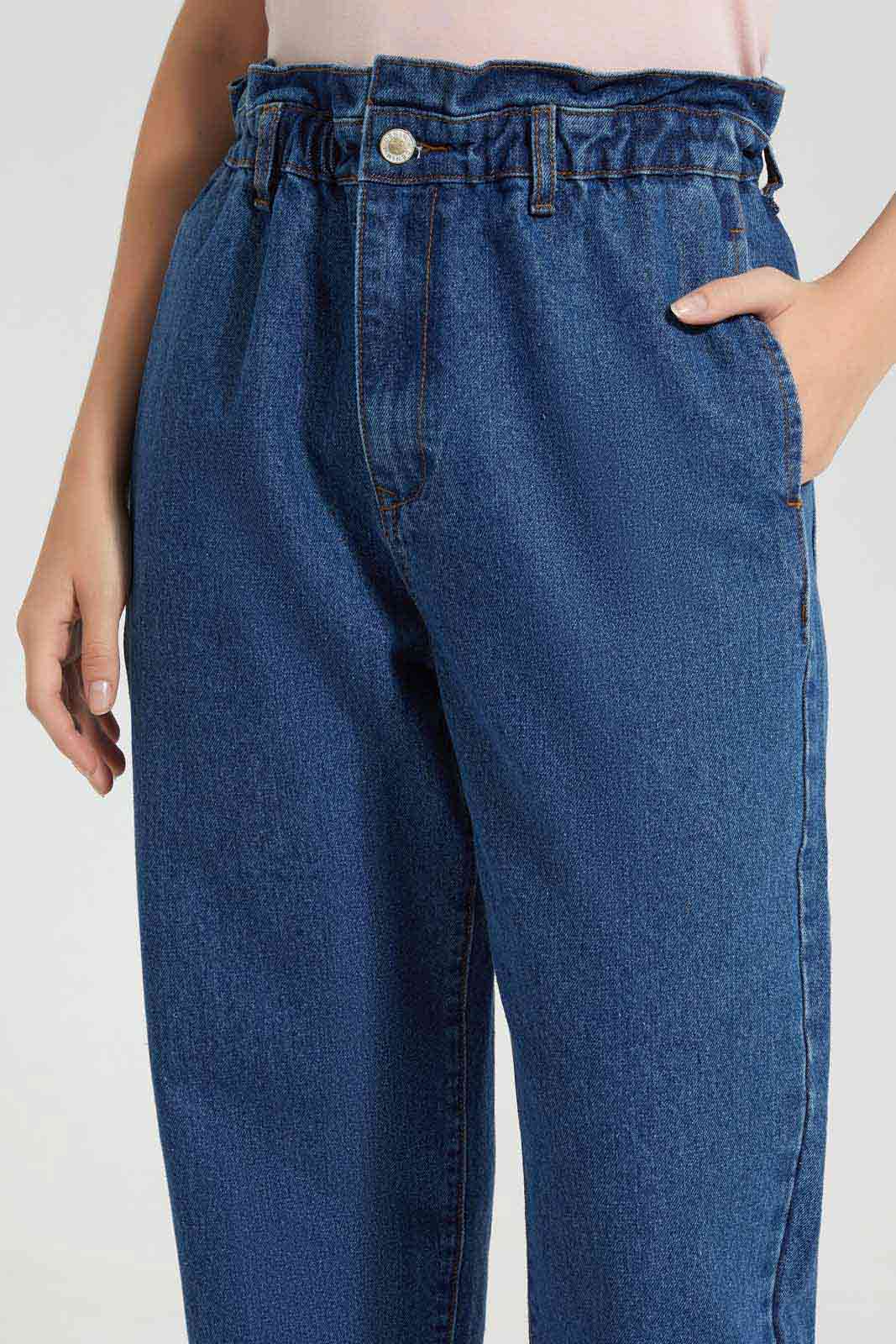 Redtag-Dark-Wash-Baggy-Fit-Jeans-Category:Jeans,-Colour:Dark-Wash,-Deals:New-In,-Filter:Women's-Clothing,-FIT-WALL-(FTW),-New-In-Women-APL,-Non-Sale,-Section:Women,-W22O,-Women-Jeans-Women's-