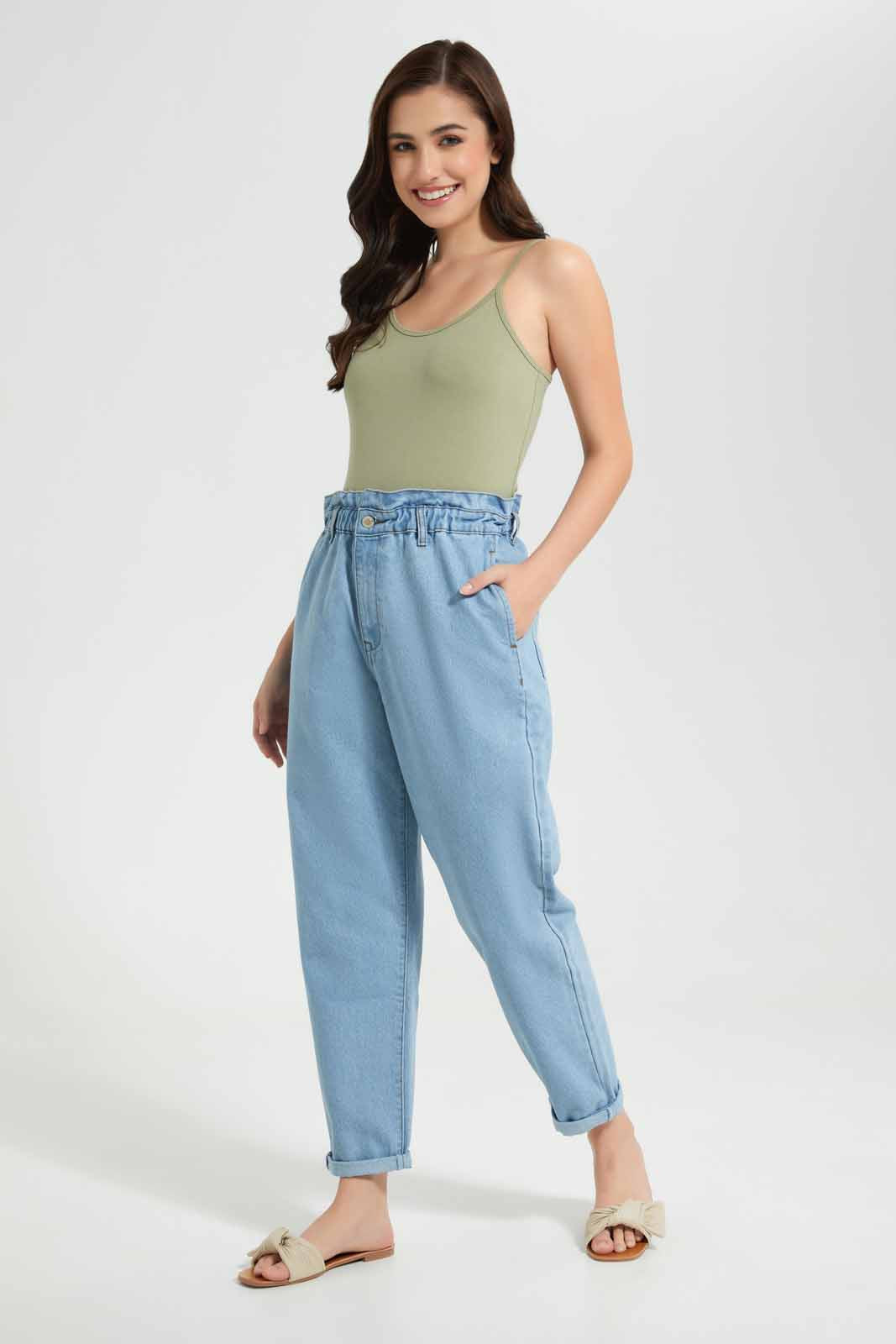 Redtag-Light-Wash-Baggy-Fit-Jeans-Category:Jeans,-Colour:Light-Wash,-Deals:New-In,-Filter:Women's-Clothing,-FIT-WALL-(FTW),-New-In-Women-APL,-Non-Sale,-Section:Women,-W22O,-Women-Jeans-Women's-