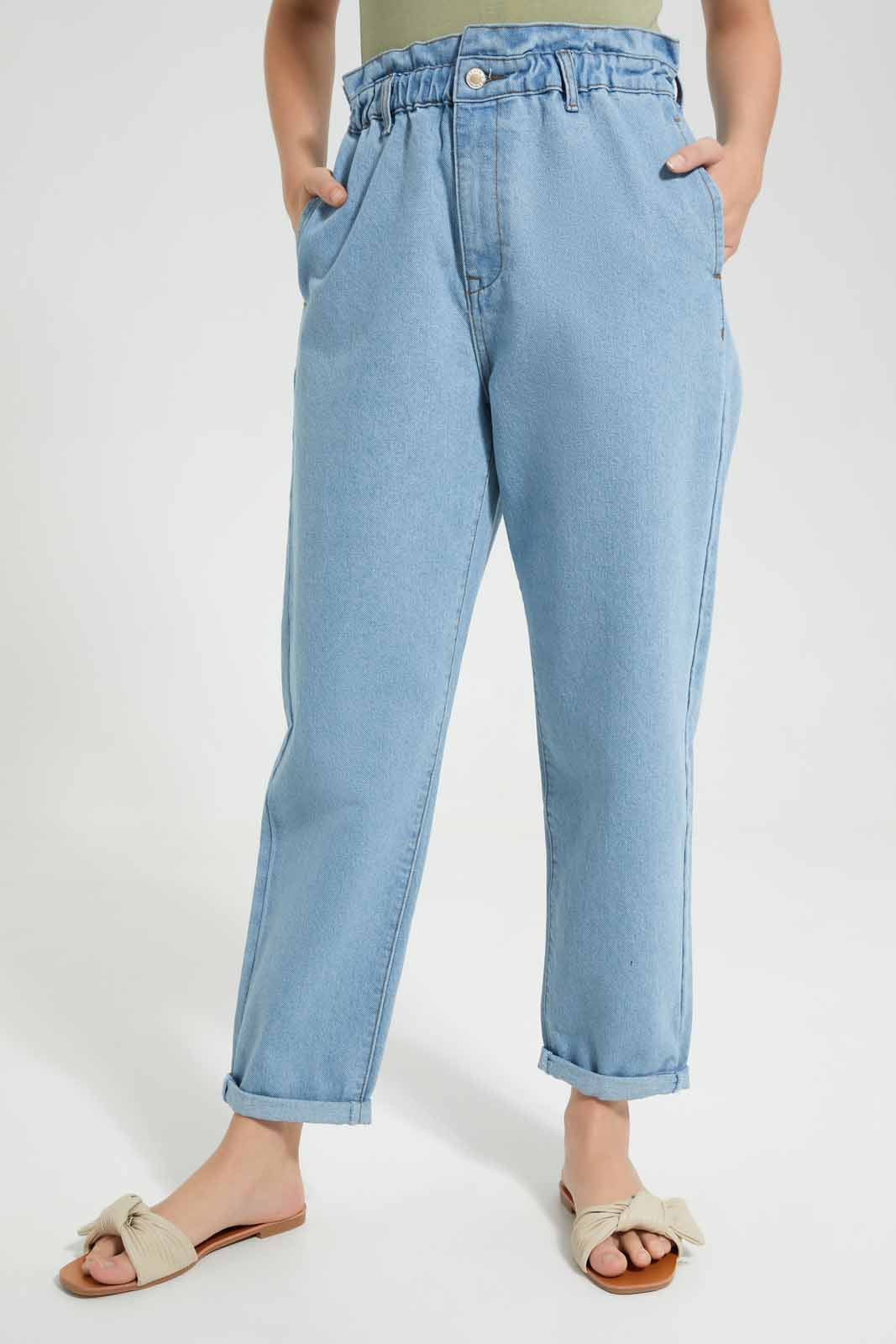 Redtag-Light-Wash-Baggy-Fit-Jeans-Category:Jeans,-Colour:Light-Wash,-Deals:New-In,-Filter:Women's-Clothing,-FIT-WALL-(FTW),-New-In-Women-APL,-Non-Sale,-Section:Women,-W22O,-Women-Jeans-Women's-
