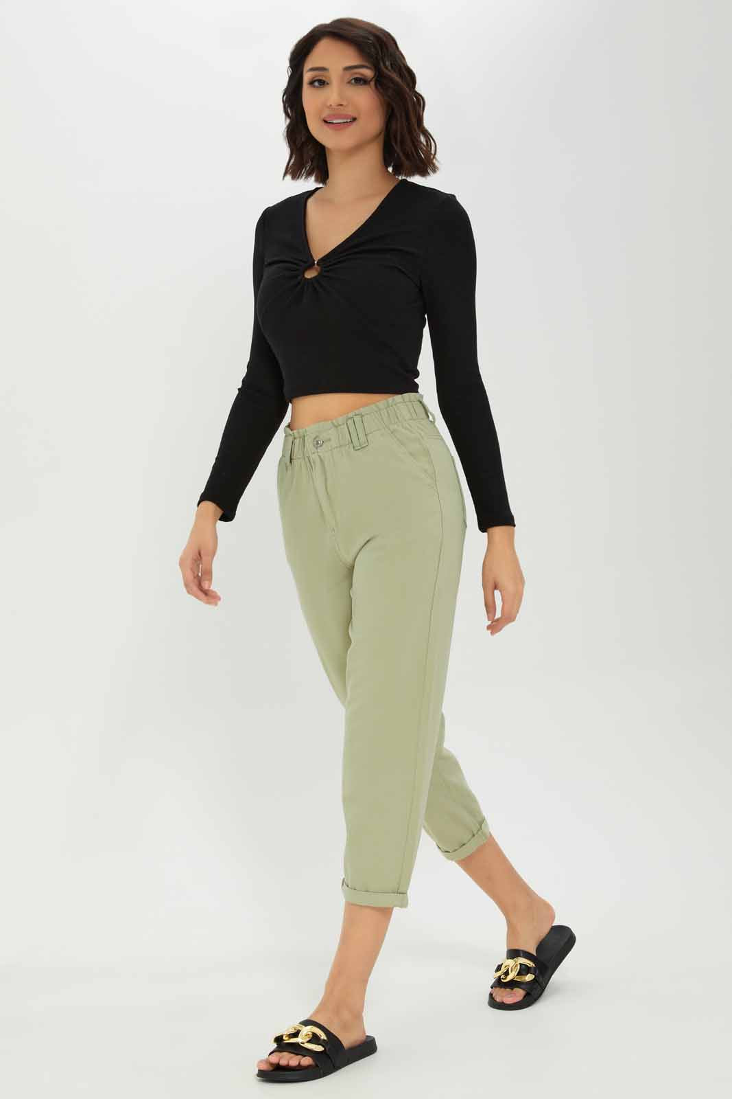 Redtag-Mint-Paper-Bag-Jeans-Category:Jeans,-Colour:Mint,-Deals:New-In,-Dept:Ladieswear,-Filter:Women's-Clothing,-New-In-Women-APL,-Non-Sale,-Section:Women,-TBL,-W22O,-Women-Jeans-Women's-