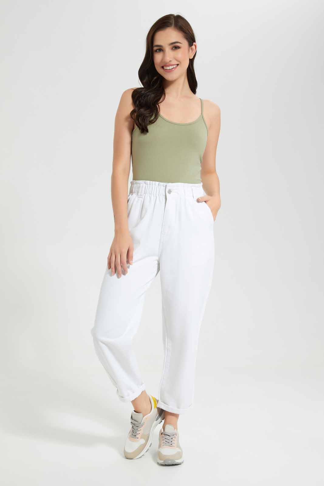 Redtag-White-Paper-Bag-Jeans-Category:Jeans,-Colour:White,-Deals:New-In,-Filter:Women's-Clothing,-New-In-Women-APL,-Non-Sale,-Section:Women,-TBL,-W22O,-Women-Jeans-Women's-