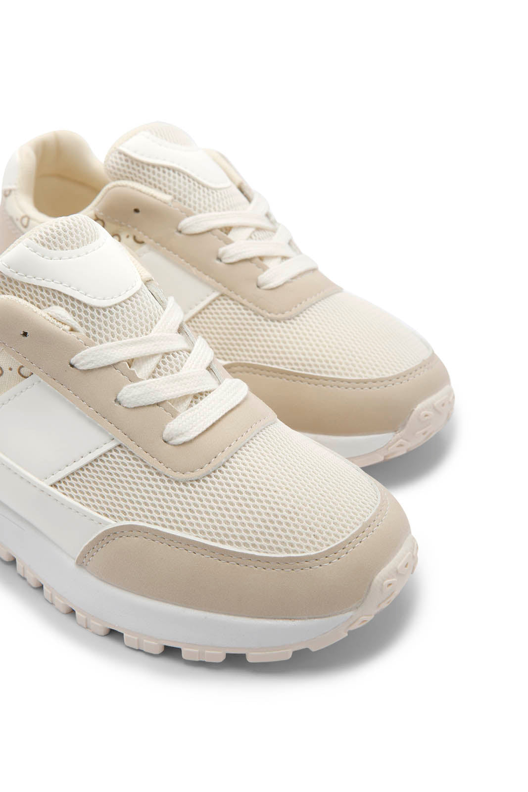 Redtag-Beige-Lace-Up-Sneaker-Category:Trainers,-Colour:Beige,-Deals:New-In,-Dept:Girls,-Filter:Girls-Footwear-(5-to-14-Yrs),-GSR-Trainers,-New-In-GSR-FOO,-Non-Sale,-Section:Girls-(0-to-14Yrs),-W22B-Senior-Girls-5 to 14 Years