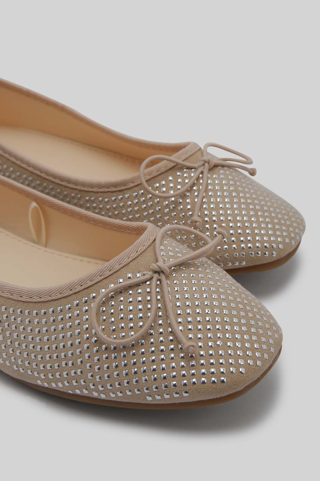 Redtag-Pale-Pink-Bow-Trim-Ballerina-Category:Sandals,-Colour:Pink,-Deals:New-In,-Filter:Girls-Footwear-(5-to-14-Yrs),-GSR-Sandals,-New-In-GSR-FOO,-Non-Sale,-Section:Girls-(0-to-14Yrs),-W22B-Senior-Girls-5 to 14 Years