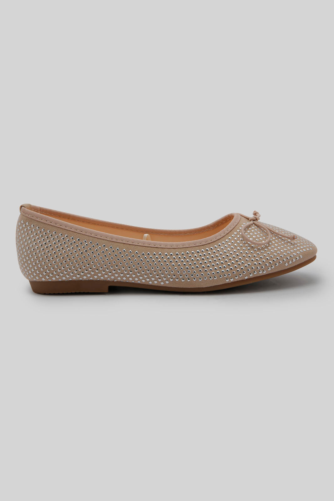 Redtag-Pale-Pink-Bow-Trim-Ballerina-Category:Sandals,-Colour:Pink,-Deals:New-In,-Filter:Girls-Footwear-(5-to-14-Yrs),-GSR-Sandals,-New-In-GSR-FOO,-Non-Sale,-Section:Girls-(0-to-14Yrs),-W22B-Senior-Girls-5 to 14 Years