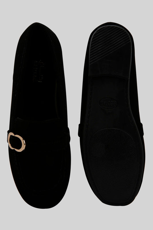 Redtag-Black-Loafer-Category:Sandals,-Colour:Black,-Deals:New-In,-Filter:Girls-Footwear-(5-to-14-Yrs),-GSR-Sandals,-New-In-GSR-FOO,-Non-Sale,-Section:Girls-(0-to-14Yrs),-W22B-Senior-Girls-5 to 14 Years