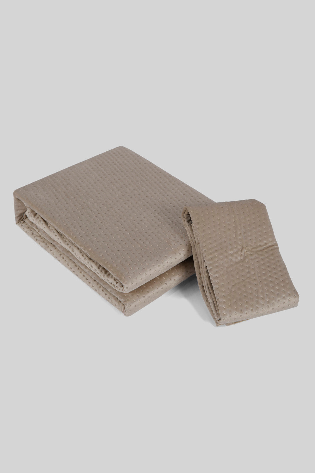 Redtag-Beige-Velvet-Quilt-(Single-Size)-Category:Quilts,-Colour:Beige,-Deals:New-In,-Dept:Home,-Filter:Home-Bedroom,-HMW-BED-Quilts,-New-In-HMW-BED,-Non-Sale,-Section:Homewares,-W22B-Home-Bedroom-