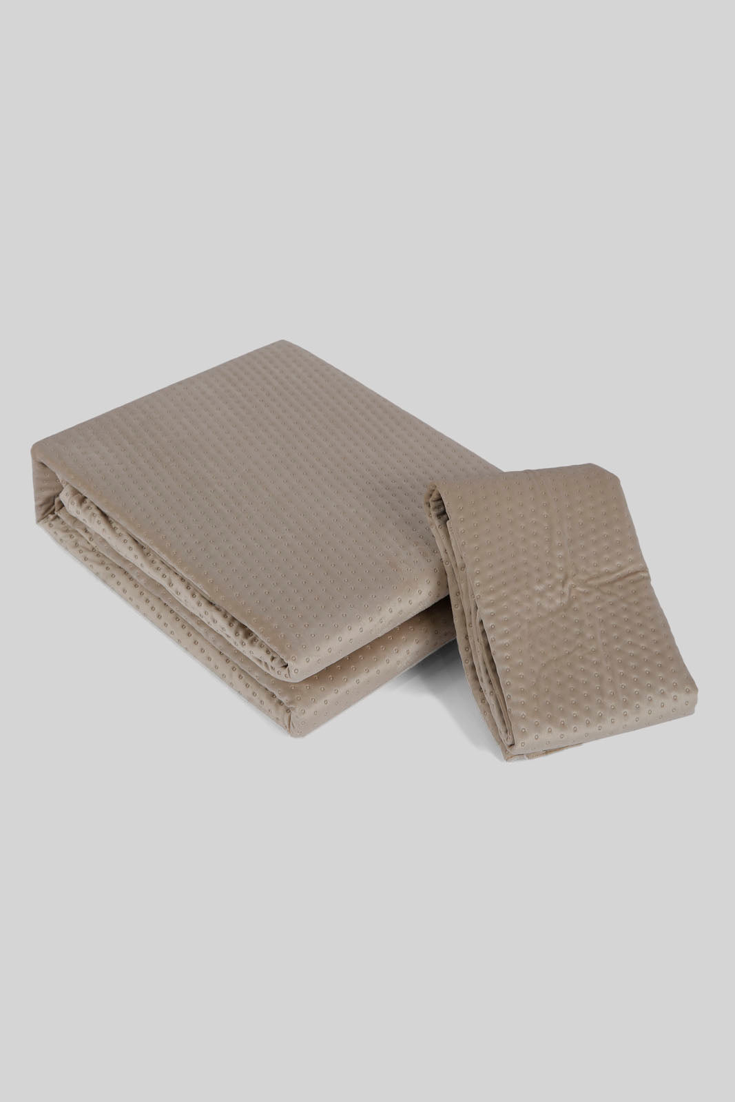 Redtag-Beige-Velvet-Quilt-(Double-Size)-Category:Quilts,-Colour:Beige,-Deals:New-In,-Dept:Home,-Filter:Home-Bedroom,-HMW-BED-Quilts,-New-In-HMW-BED,-Non-Sale,-Section:Homewares,-W22B-Home-Bedroom-