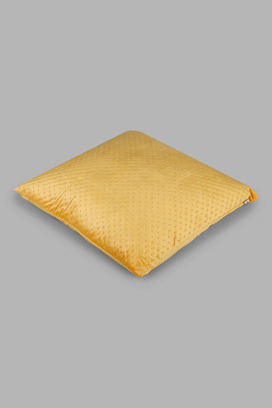 Redtag-Mustard-Velvet-Floor-Cushion-Category:Cushions,-Colour:Mustard,-Deals:New-In,-Filter:Home-Bedroom,-HMW-BED-Cushions,-New-In-HMW-BED,-Non-Sale,-Section:Homewares,-W22A-Home-Bedroom-