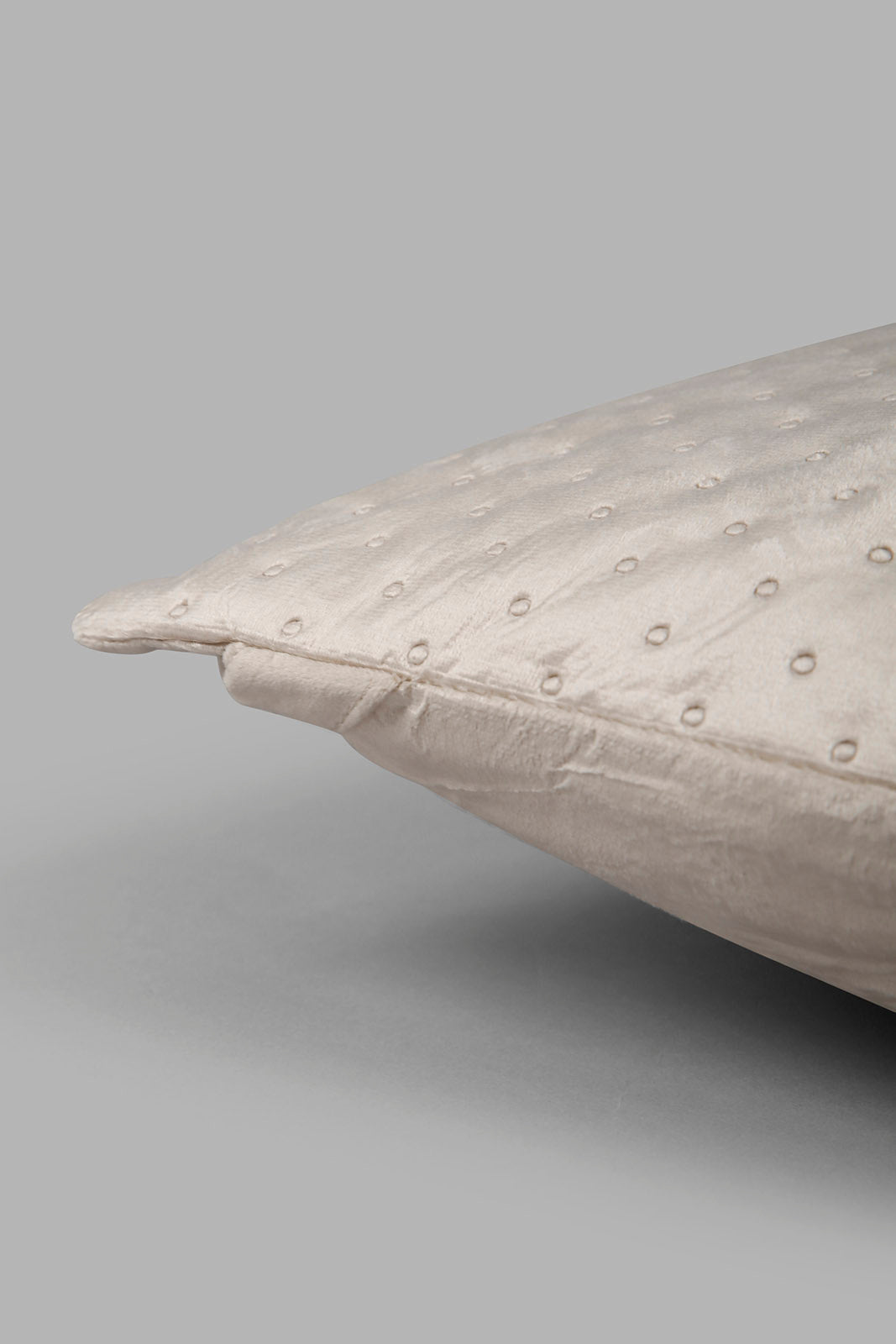 Redtag-Beige-Velvet-Floor-Cushion-Category:Cushions,-Colour:Beige,-Deals:New-In,-Filter:Home-Bedroom,-HMW-BED-Cushions,-New-In-HMW-BED,-Non-Sale,-Section:Homewares,-W22A-Home-Bedroom-