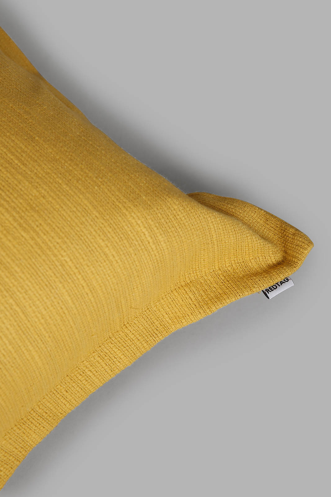 Redtag-Mustard-Textured-Cushion-Category:Cushions,-Colour:Mustard,-Deals:New-In,-Filter:Home-Bedroom,-HMW-BED-Cushions,-New-In-HMW-BED,-Non-Sale,-Section:Homewares,-W22B-Home-Bedroom-