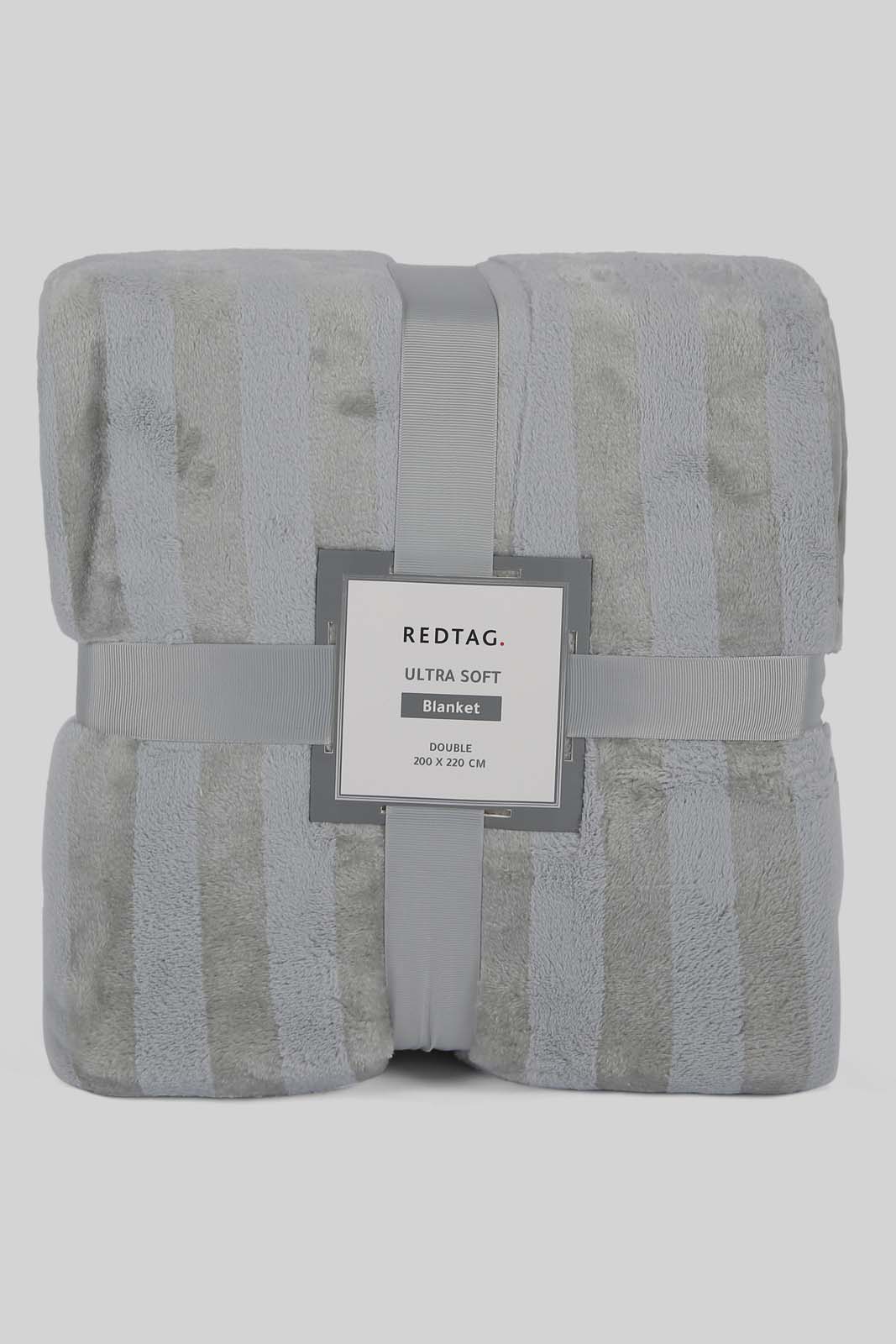 Redtag-Grey-Ultra-Soft-Blanket-(Double-Size)-Category:Blankets,-Colour:Grey,-Deals:New-In,-Dept:Home,-Filter:Home-Bedroom,-HMW-BED-Blankets,-New-In-HMW-BED,-Non-Sale,-Section:Homewares,-W22A-Home-Bedroom-