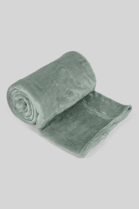Redtag-Green-Ultra-Soft-Blanket-(Double-Size)-Category:Blankets,-Colour:Green,-Deals:New-In,-Dept:Home,-Filter:Home-Bedroom,-HMW-BED-Blankets,-New-In-HMW-BED,-Non-Sale,-Section:Homewares,-W22A-Home-Bedroom-