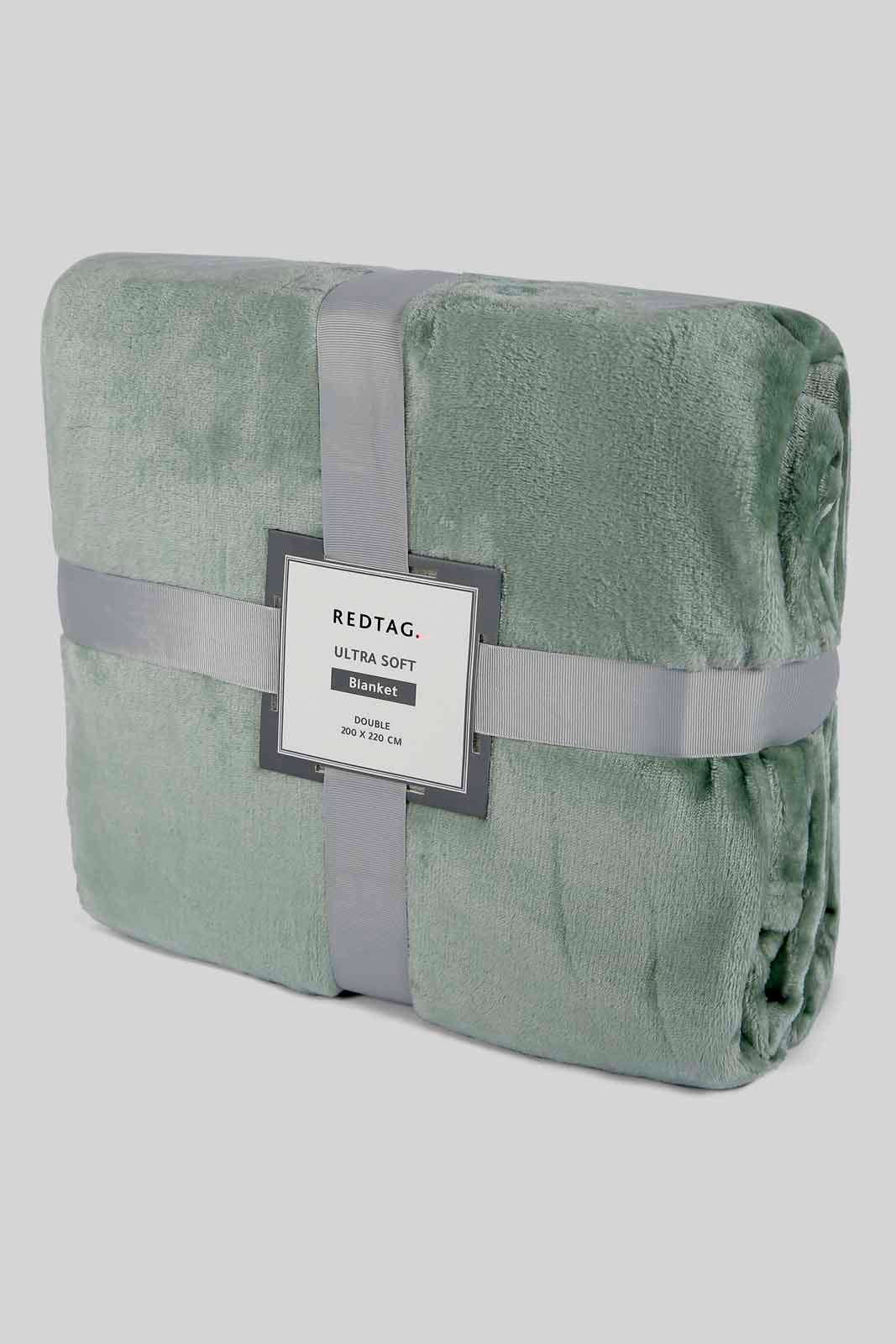 Redtag-Green-Ultra-Soft-Blanket-(Double-Size)-Category:Blankets,-Colour:Green,-Deals:New-In,-Dept:Home,-Filter:Home-Bedroom,-HMW-BED-Blankets,-New-In-HMW-BED,-Non-Sale,-Section:Homewares,-W22A-Home-Bedroom-