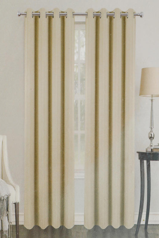 Redtag-Beige-2-Pc-Solid-Blackout-Curtain-Category:Curtains,-Colour:Beige,-Deals:New-In,-Dept:Home,-Filter:Home-Bedroom,-HMW-BED-Curtains,-New-In-HMW-BED,-Non-Sale,-Section:Homewares,-W22B-Home-Bedroom-