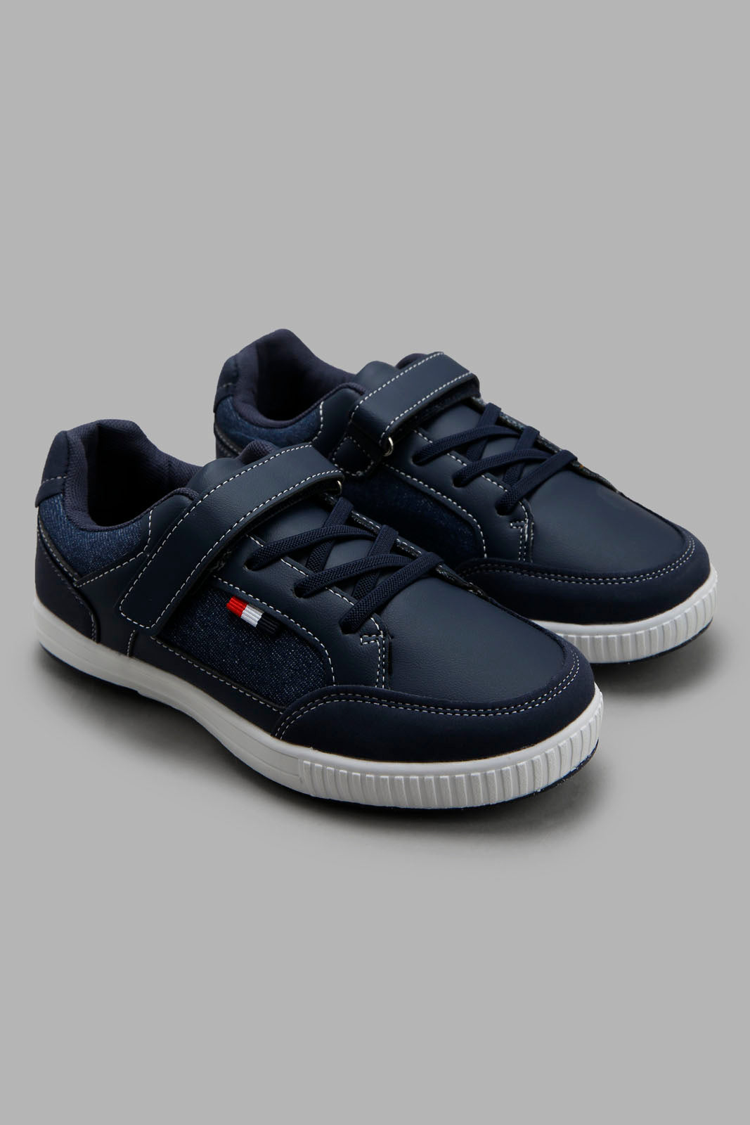 Redtag-Navy-Fabric-Block-Sneaker-BSR-Shoes,-Category:Shoes,-Colour:Navy,-Deals:New-In,-Filter:Boys-Footwear-(5-to-14-Yrs),-New-In-BSR-FOO,-Non-Sale,-Section:Boys-(0-to-14Yrs),-W22B-Senior-Boys-5 to 14 Years