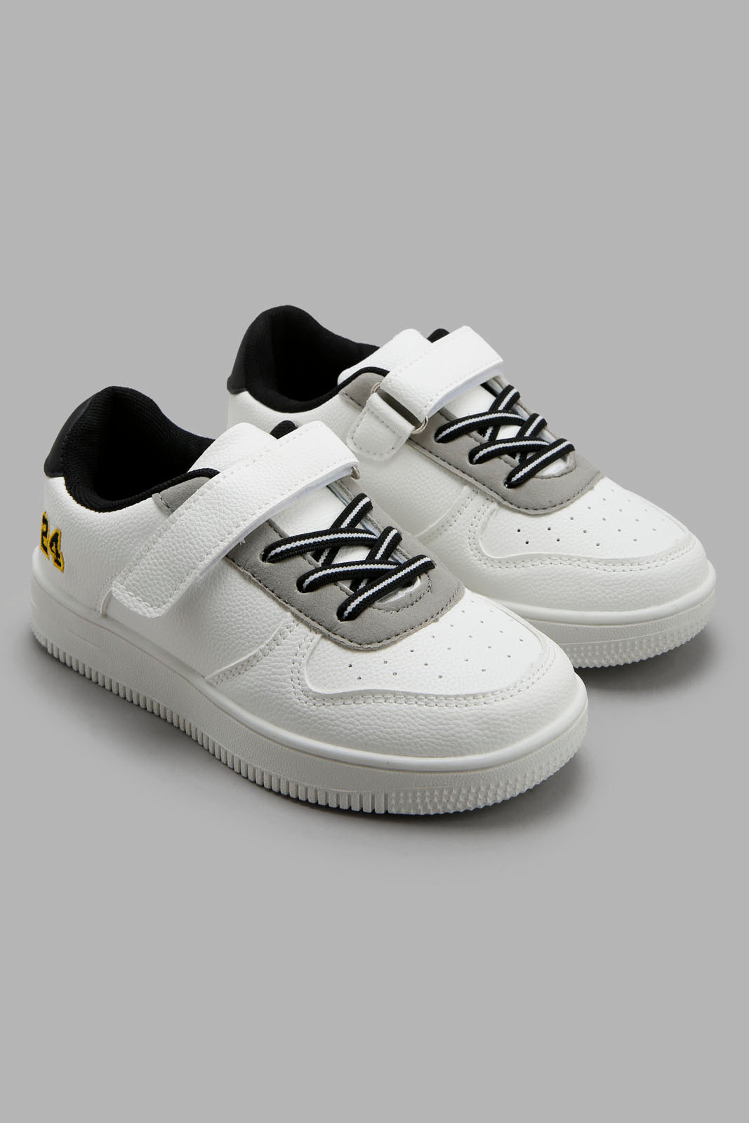 Redtag-White-Color-Block-Skate-Shoe-BSR-Shoes,-Category:Shoes,-Colour:White,-Deals:New-In,-Filter:Boys-Footwear-(5-to-14-Yrs),-New-In-BSR-FOO,-Non-Sale,-Section:Boys-(0-to-14Yrs),-W22B-Senior-Boys-5 to 14 Years