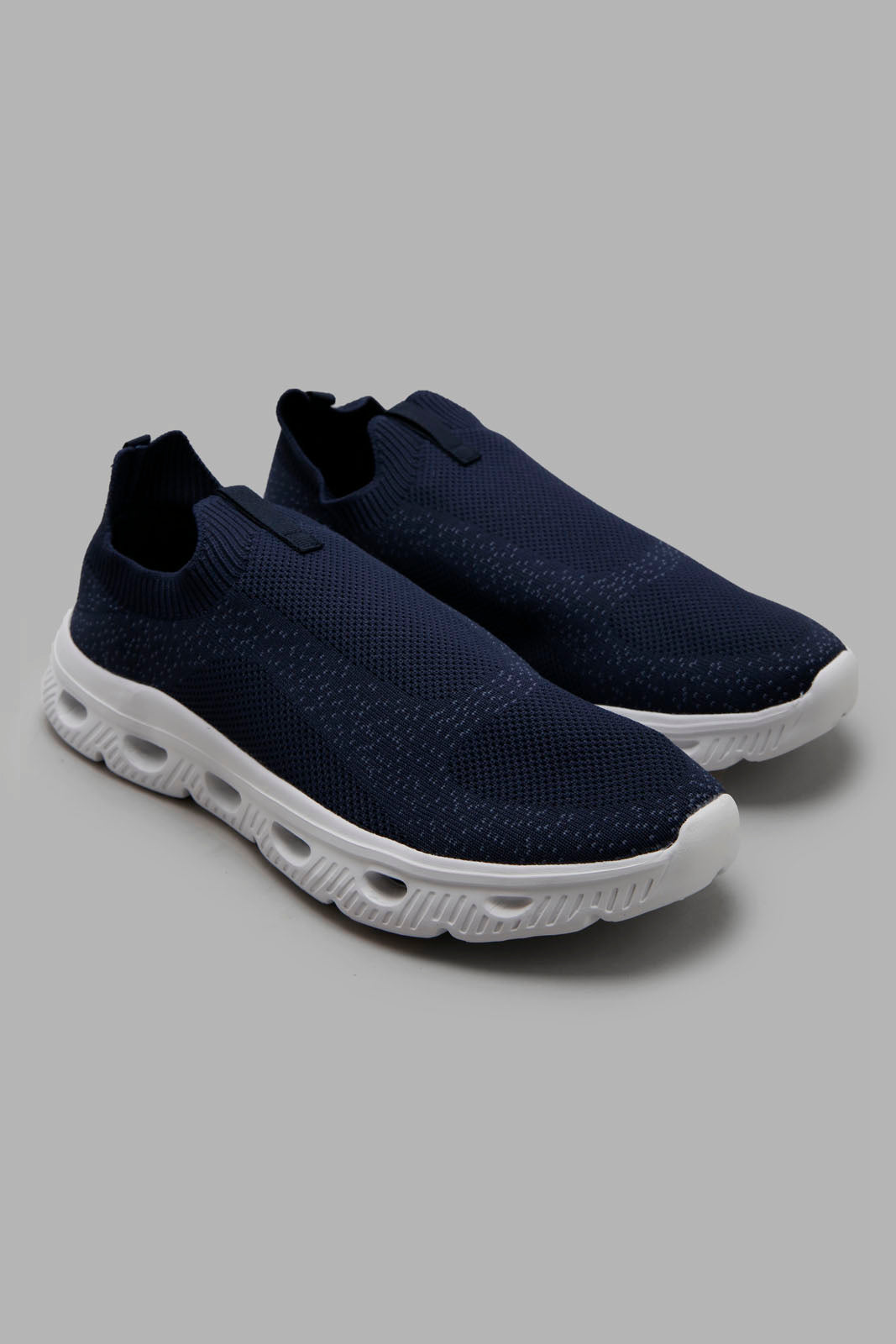 Redtag-Navy-Knit-Slip-On-Category:Trainers,-Colour:Navy,-Deals:New-In,-Filter:Men's-Footwear,-Men-Trainers,-New-In-Men-FOO,-Non-Sale,-Section:Men,-W22A-Men's-