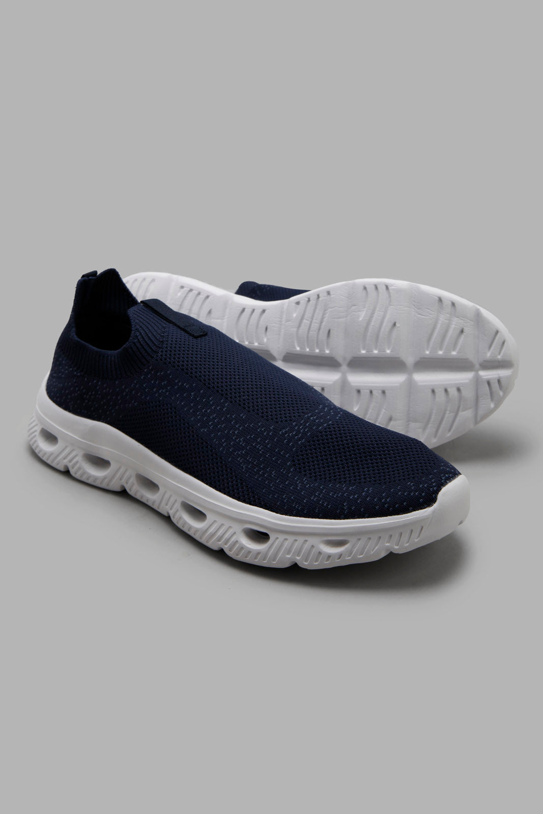 Redtag-Navy-Knit-Slip-On-Category:Trainers,-Colour:Navy,-Deals:New-In,-Filter:Men's-Footwear,-Men-Trainers,-New-In-Men-FOO,-Non-Sale,-Section:Men,-W22A-Men's-