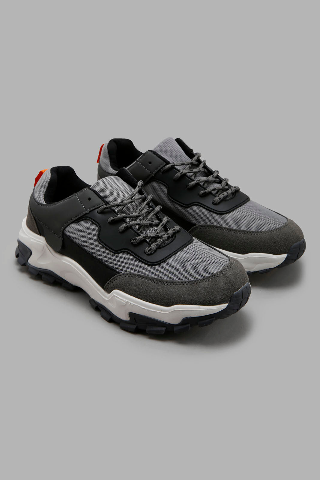 Redtag-Grey-Colour-Block-Trekker-Category:Trainers,-Colour:Grey,-Deals:New-In,-Filter:Men's-Footwear,-Men-Trainers,-New-In-Men-FOO,-Non-Sale,-Section:Men,-W22B-Men's-