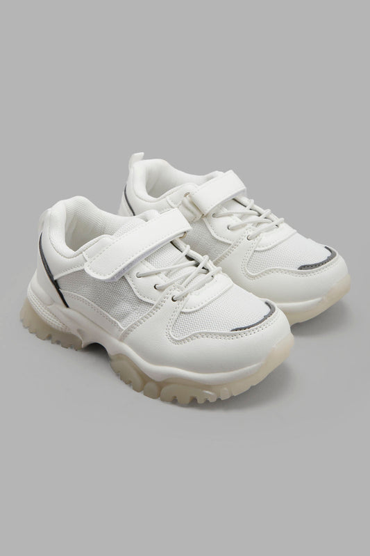 Redtag-White-Colour-Block-Sneaker-BSR-Trainers,-Category:Trainers,-Colour:White,-Deals:New-In,-Filter:Boys-Footwear-(5-to-14-Yrs),-New-In-BSR-FOO,-Non-Sale,-Section:Boys-(0-to-14Yrs),-W22B-Senior-Boys-5 to 14 Years