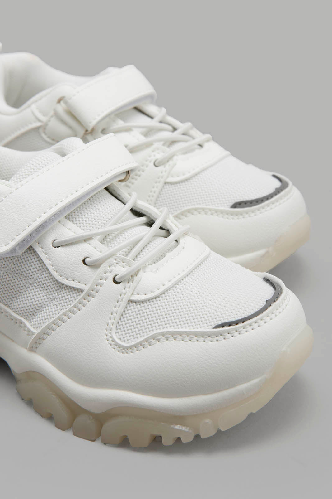 Redtag-White-Colour-Block-Sneaker-BSR-Trainers,-Category:Trainers,-Colour:White,-Deals:New-In,-Filter:Boys-Footwear-(5-to-14-Yrs),-New-In-BSR-FOO,-Non-Sale,-Section:Boys-(0-to-14Yrs),-W22B-Senior-Boys-5 to 14 Years