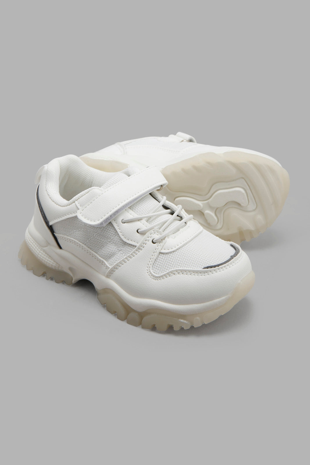 Redtag-White-Colour-Block-Sneaker-BSR-Trainers,-Category:Trainers,-Colour:White,-Deals:New-In,-Filter:Boys-Footwear-(5-to-14-Yrs),-New-In-BSR-FOO,-Non-Sale,-Section:Boys-(0-to-14Yrs),-W22B-Senior-Boys-5 to 14 Years