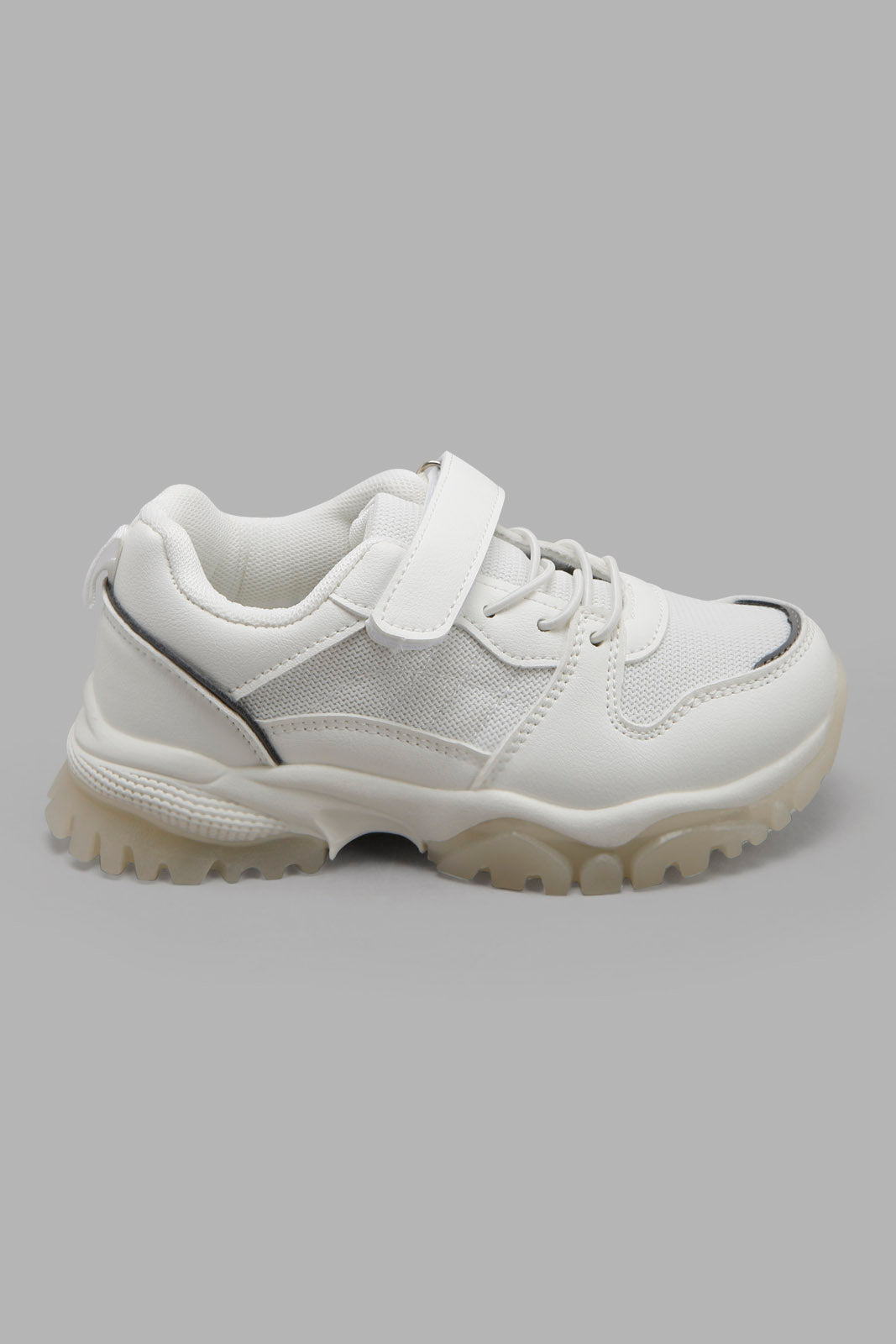 Redtag-White-Colour-Block-Sneaker-BSR-Trainers,-Category:Trainers,-Colour:White,-Deals:New-In,-Filter:Boys-Footwear-(5-to-14-Yrs),-New-In-BSR-FOO,-Non-Sale,-Section:Boys-(0-to-14Yrs),-W22B-Senior-Boys-5 to 14 Years