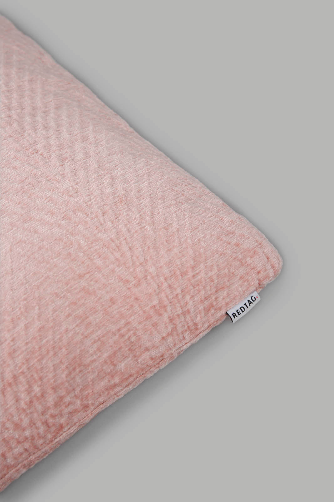 Redtag-Pink-Chenille-Cushion-Category:Cushions,-Colour:Pink,-Deals:New-In,-Filter:Home-Bedroom,-HMW-BED-Cushions,-New-In-HMW-BED,-Non-Sale,-Section:Homewares,-W22A-Home-Bedroom-