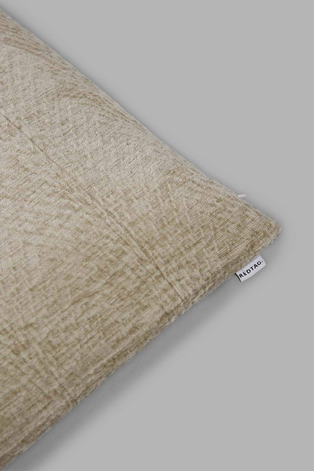 Redtag-Green-Chenille-Cushion-Category:Cushions,-Colour:Green,-Deals:New-In,-Filter:Home-Bedroom,-HMW-BED-Cushions,-New-In-HMW-BED,-Non-Sale,-Section:Homewares,-W22A-Home-Bedroom-