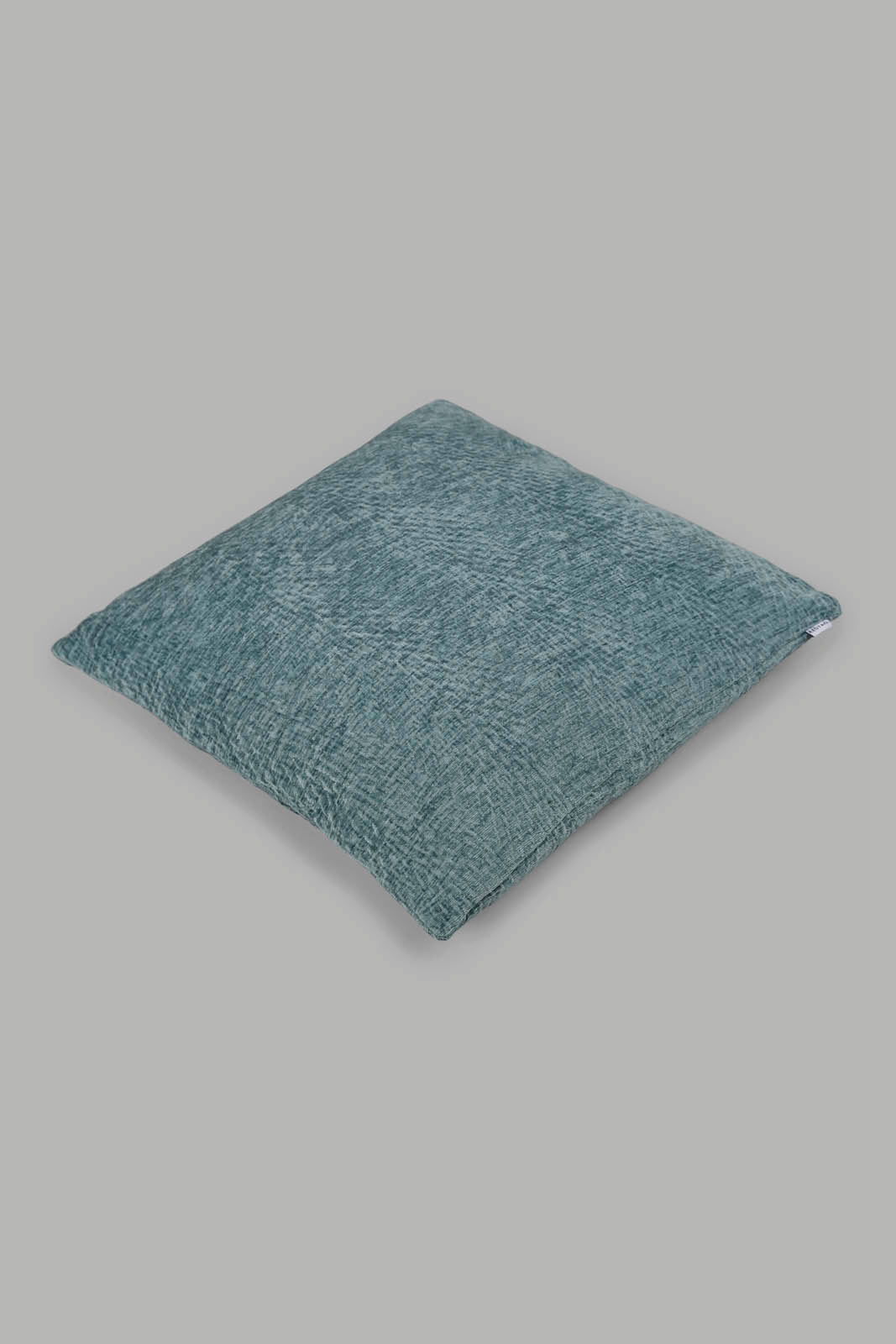Redtag-Teal-Chenille-Cushion-Category:Cushions,-Colour:Teal,-Deals:New-In,-Filter:Home-Bedroom,-HMW-BED-Cushions,-New-In-HMW-BED,-Non-Sale,-Section:Homewares,-W22A-Home-Bedroom-