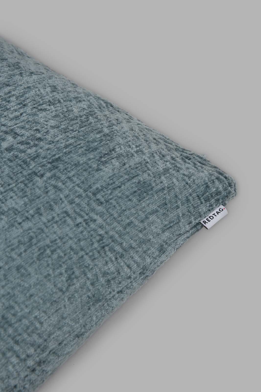 Redtag-Teal-Chenille-Cushion-Category:Cushions,-Colour:Teal,-Deals:New-In,-Filter:Home-Bedroom,-HMW-BED-Cushions,-New-In-HMW-BED,-Non-Sale,-Section:Homewares,-W22A-Home-Bedroom-