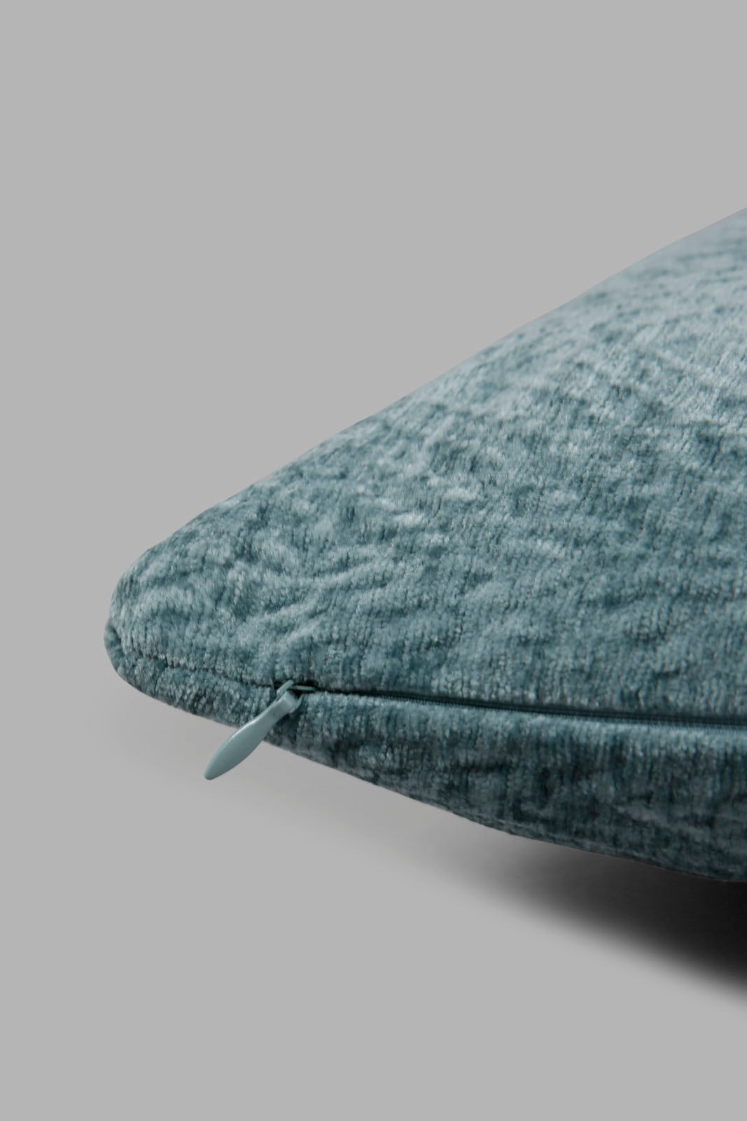 Redtag-Teal-Chenille-Cushion-Category:Cushions,-Colour:Teal,-Deals:New-In,-Filter:Home-Bedroom,-HMW-BED-Cushions,-New-In-HMW-BED,-Non-Sale,-Section:Homewares,-W22A-Home-Bedroom-