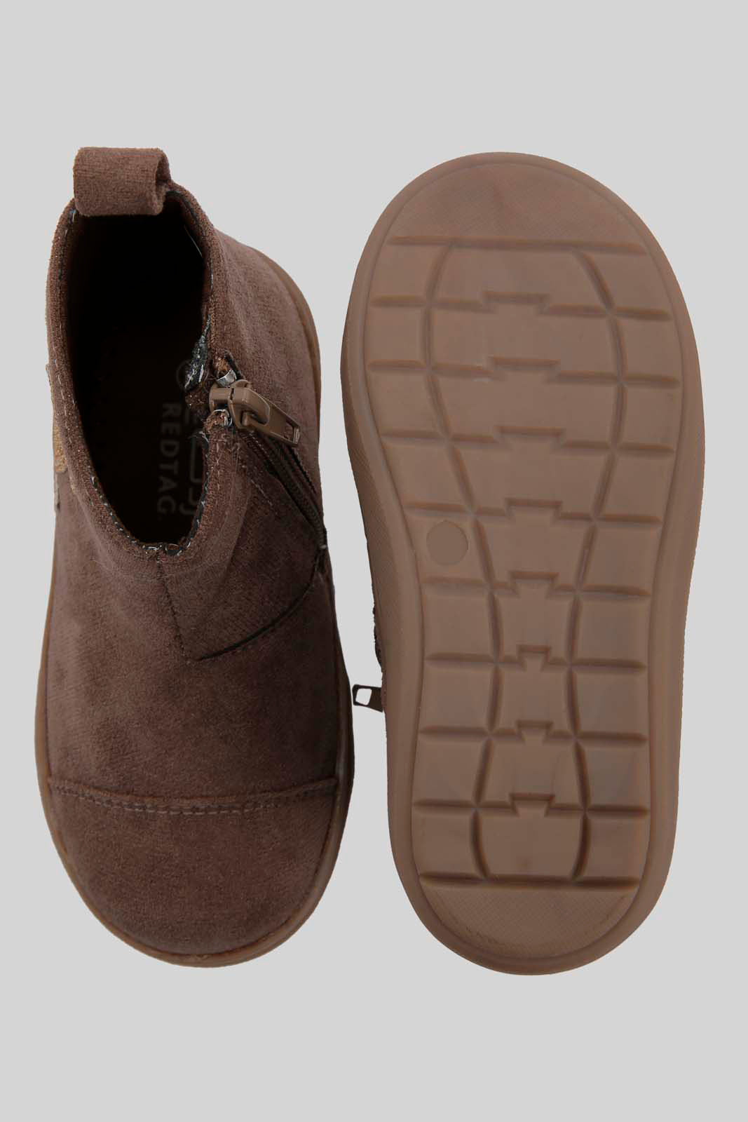 Redtag-Brown-Bunny-Ankle-Boot-Category:Boots,-Colour:Brown,-Deals:New-In,-Dept:Girls,-Filter:Girls-Footwear-(1-to-3-Yrs),-ING-Boots,-New-In-ING-FOO,-Non-Sale,-Section:Girls-(0-to-14Yrs),-W22B-Infant-Girls-1 to 3 Years
