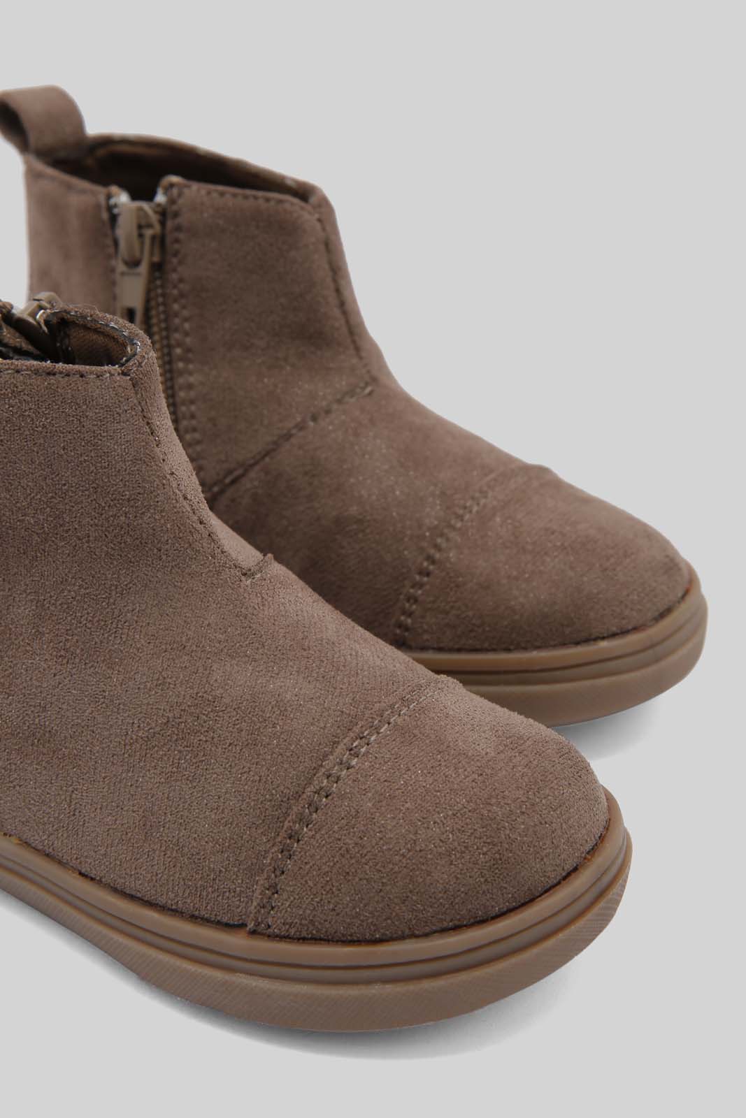 Redtag-Brown-Bunny-Ankle-Boot-Category:Boots,-Colour:Brown,-Deals:New-In,-Dept:Girls,-Filter:Girls-Footwear-(1-to-3-Yrs),-ING-Boots,-New-In-ING-FOO,-Non-Sale,-Section:Girls-(0-to-14Yrs),-W22B-Infant-Girls-1 to 3 Years