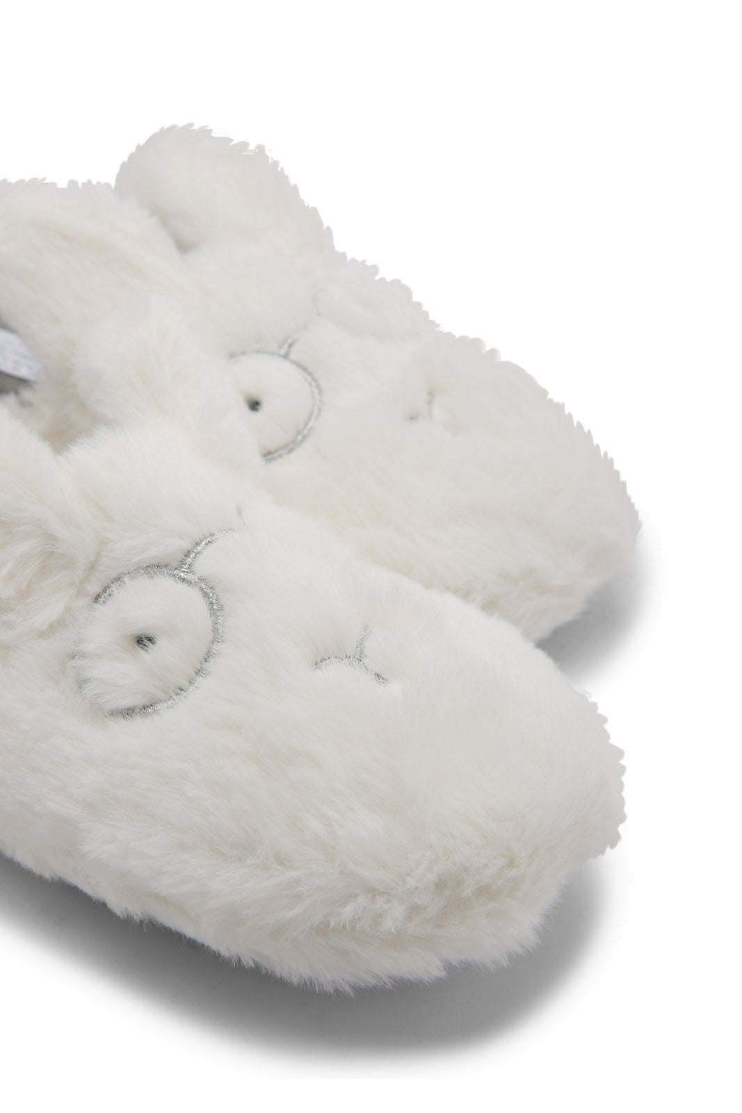 Redtag-White-Bunny-Slippers-Category:Slippers,-Colour:White,-Deals:New-In,-Dept:Girls,-Filter:Girls-Footwear-(5-to-14-Yrs),-GSR-Slippers,-New-In-GSR-FOO,-Non-Sale,-Section:Girls-(0-to-14Yrs),-W22B-Senior-Girls-5 to 14 Years