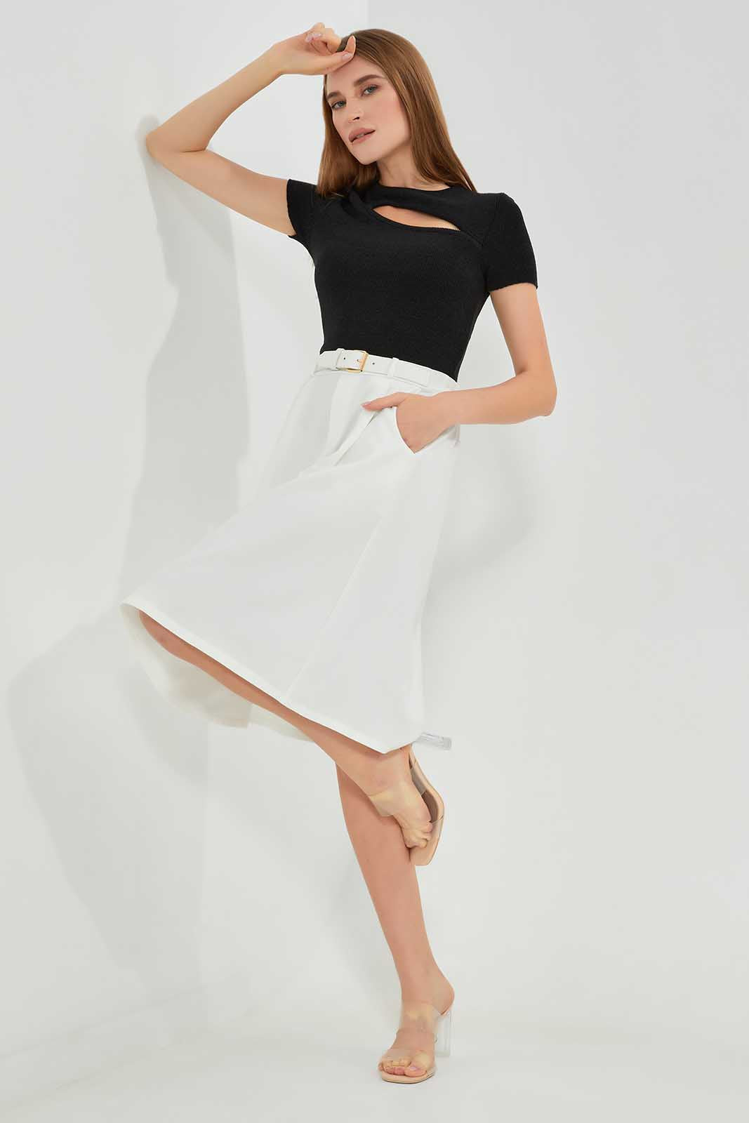 Redtag-Assorted-Short-Sleeve-Cut-Out-Chest-Detail-Category:Tops,-Colour:Assorted,-Deals:New-In,-Filter:Women's-Clothing,-LEC,-LEC-Tops,-New-In-LEC-APL,-Non-Sale,-Section:Women,-W22A-Women's-
