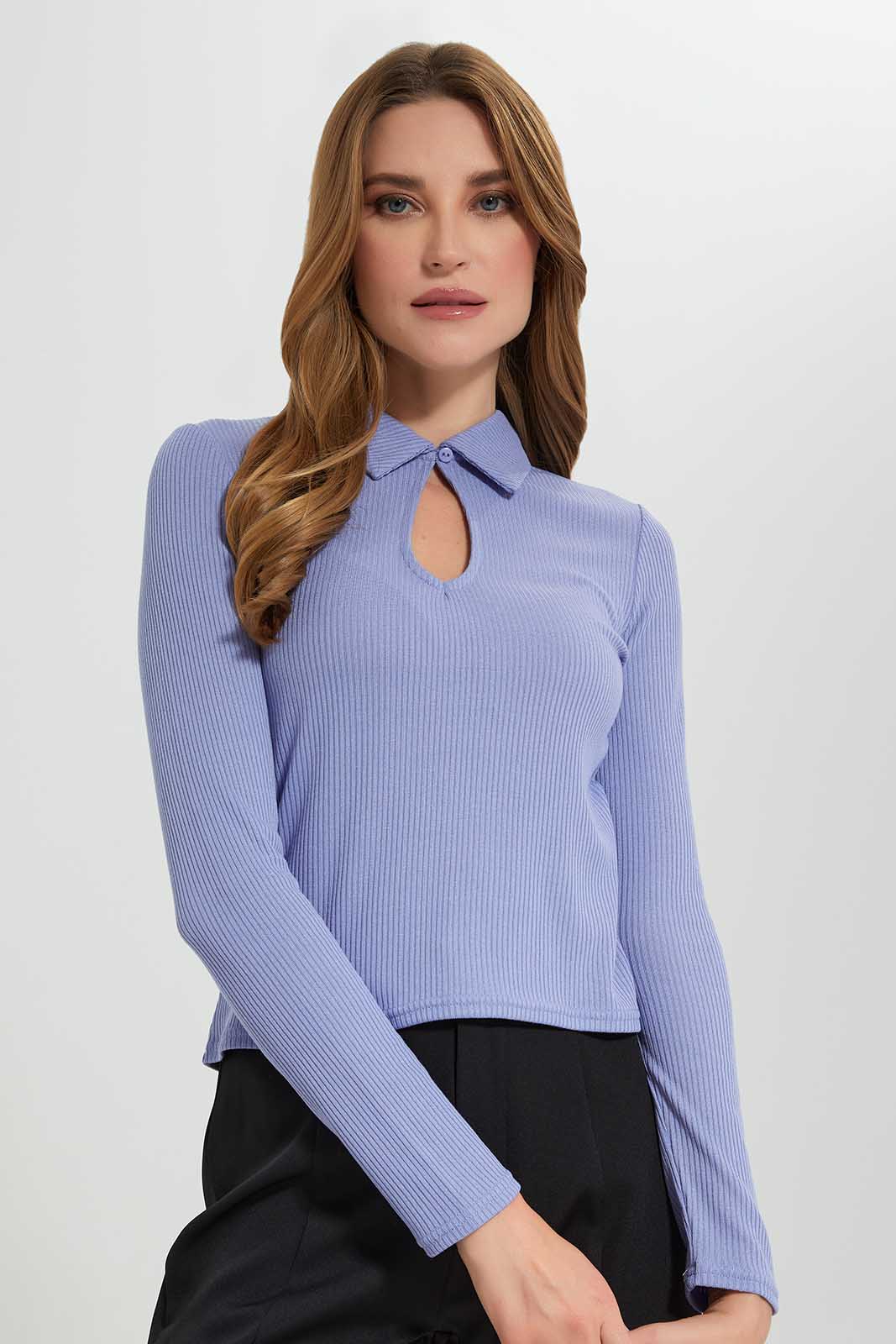 Redtag-Assorted-Long-Sleeve-Collared-Top-Category:Tops,-Colour:Assorted,-Deals:New-In,-Filter:Women's-Clothing,-LEC,-LEC-Tops,-New-In-LEC-APL,-Non-Sale,-Section:Women,-W22A-Women's-