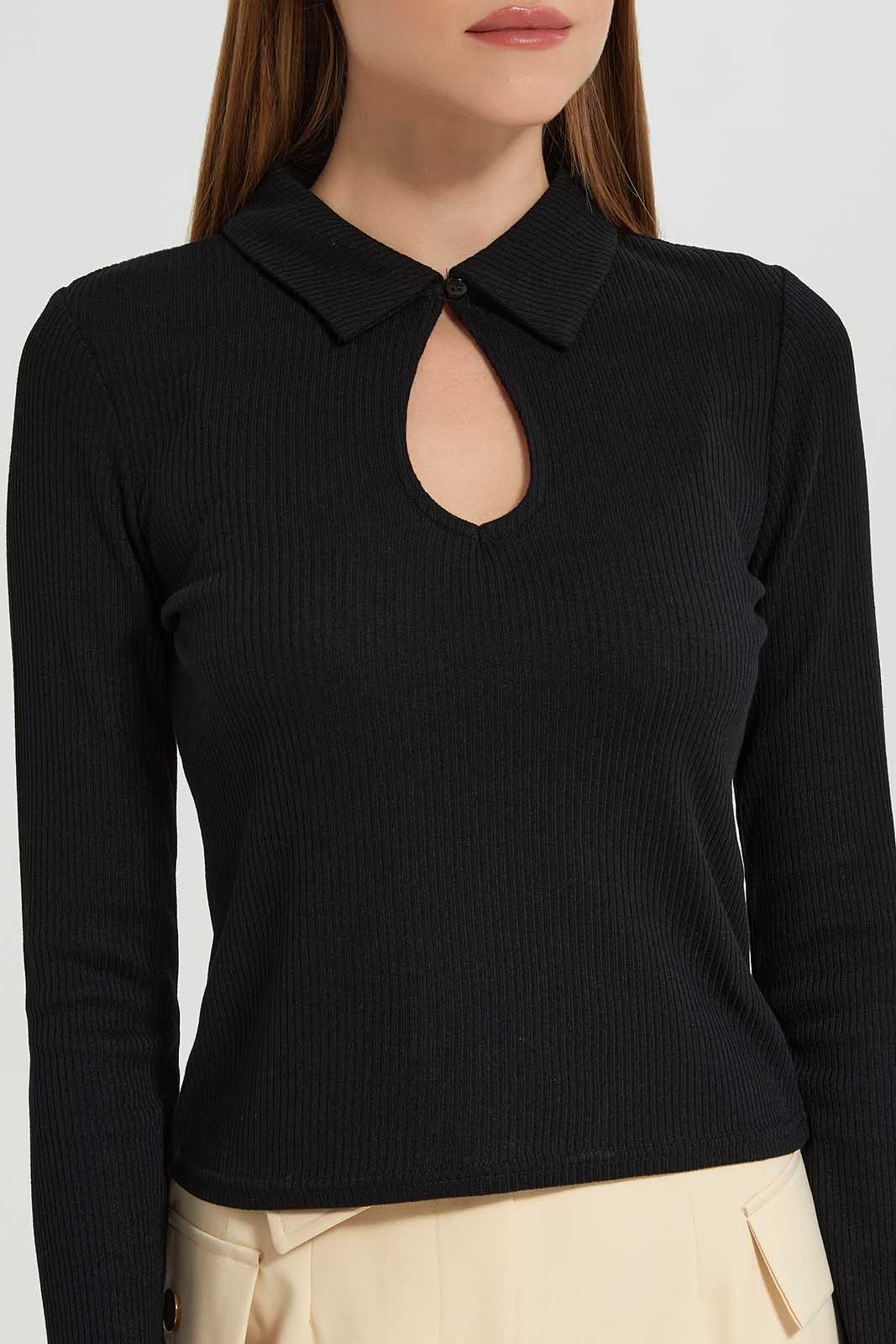 Redtag-Assorted-Long-Sleeve-Collared-Top-Category:Tops,-Colour:Assorted,-Deals:New-In,-Filter:Women's-Clothing,-LEC,-LEC-Tops,-New-In-LEC-APL,-Non-Sale,-Section:Women,-W22B-Women's-
