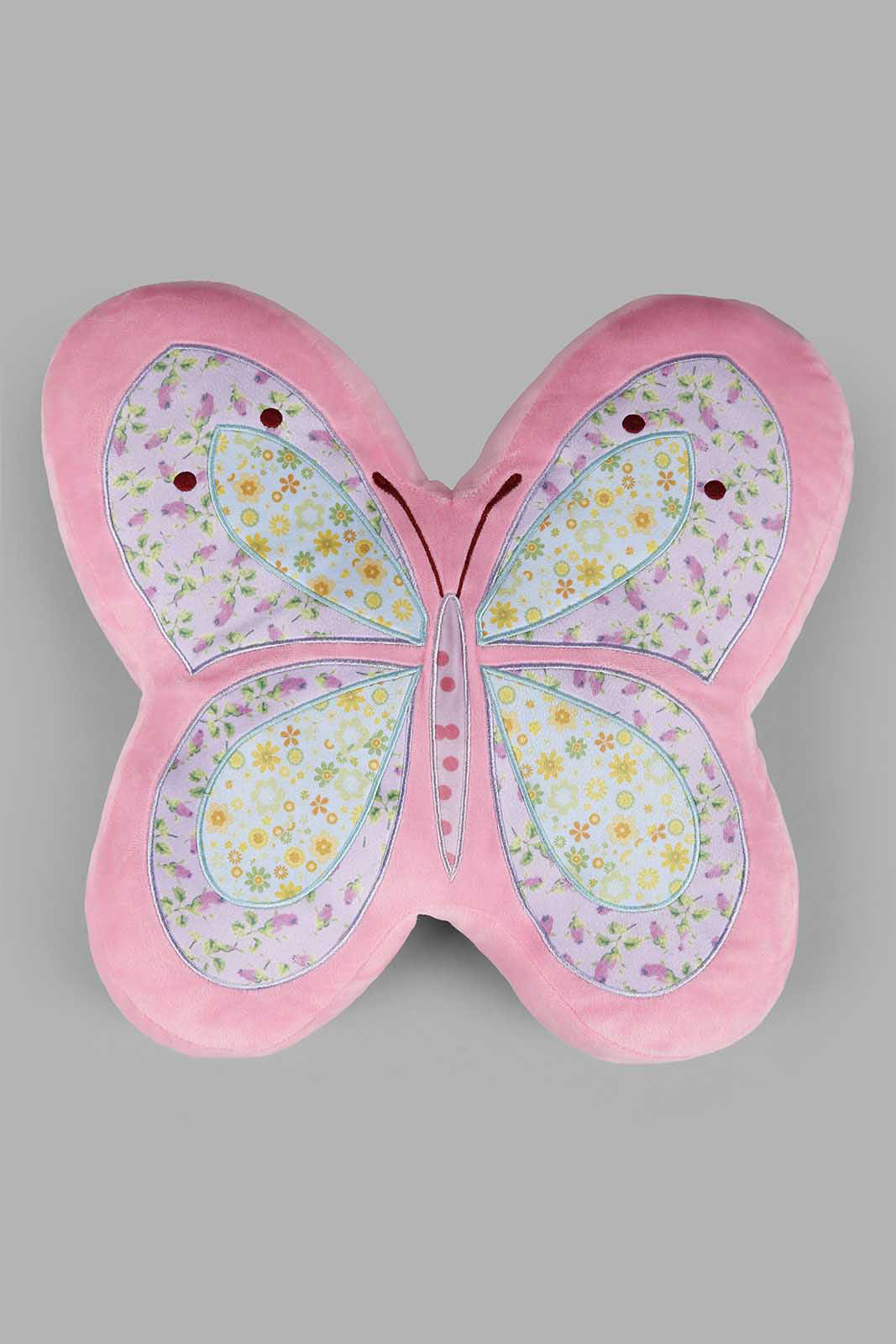 Redtag-Pink-Butterfly-Kids-Cushion-Category:Cushions,-Colour:Pink,-Deals:New-In,-Filter:Home-Bedroom,-HMW-BED-Cushions,-New-In-HMW-BED,-Non-Sale,-Section:Homewares,-W22A-Home-Bedroom-