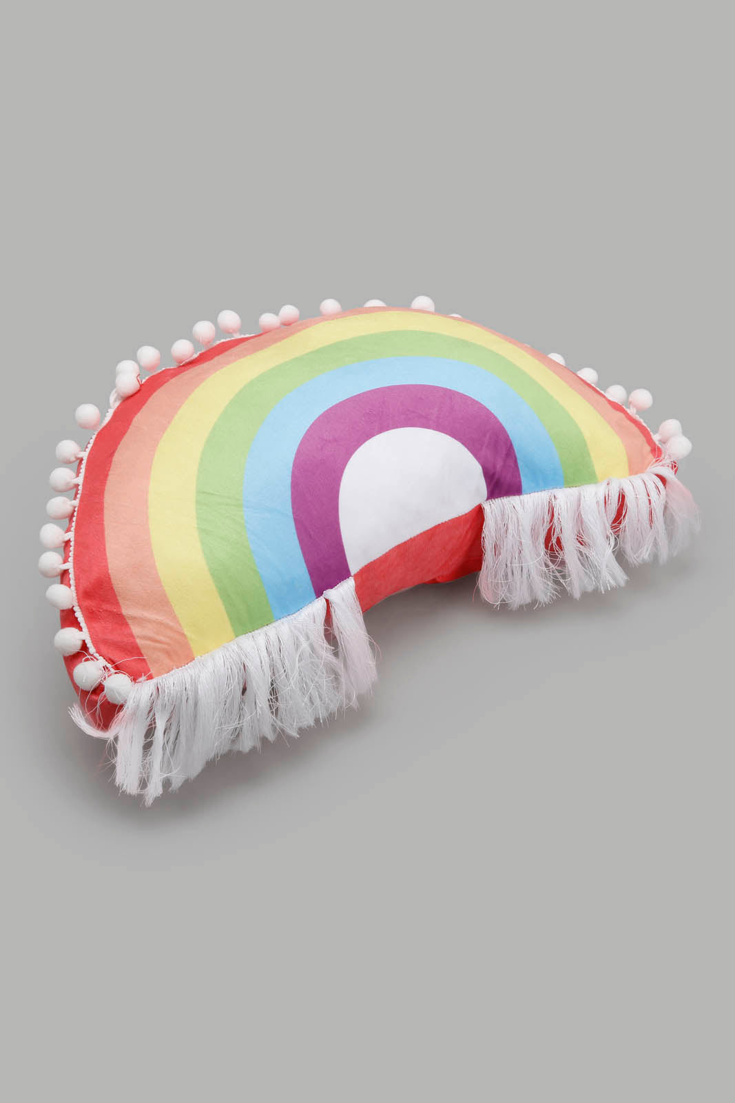 Redtag-Multicolour-Rainbow-Kids-Cushion-Category:Cushions,-Colour:Multicolour,-Deals:New-In,-Filter:Home-Bedroom,-HMW-BED-Cushions,-New-In-HMW-BED,-Non-Sale,-Section:Homewares,-W22A-Home-Bedroom-