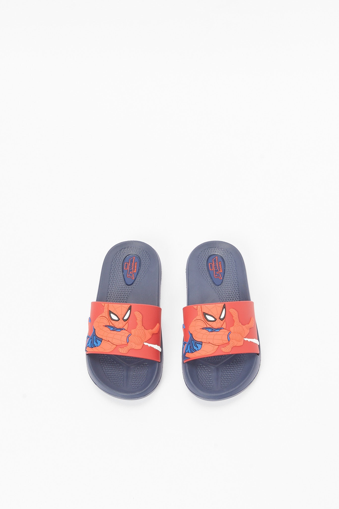 Redtag-Navy-Spiderman-Character-Slide-BOY-Flip-Flops,-Category:Flip-Flops,-CHR,-Colour:Navy,-Deals:2-FOR-69,-Deals:New-In,-Dept:Boys,-Filter:Boys-Footwear-(3-to-5-Yrs),-New-In-BOY-FOO,-Non-Sale,-Section:Boys-(0-to-14Yrs),-W22B-Boys-3 to 5 Years