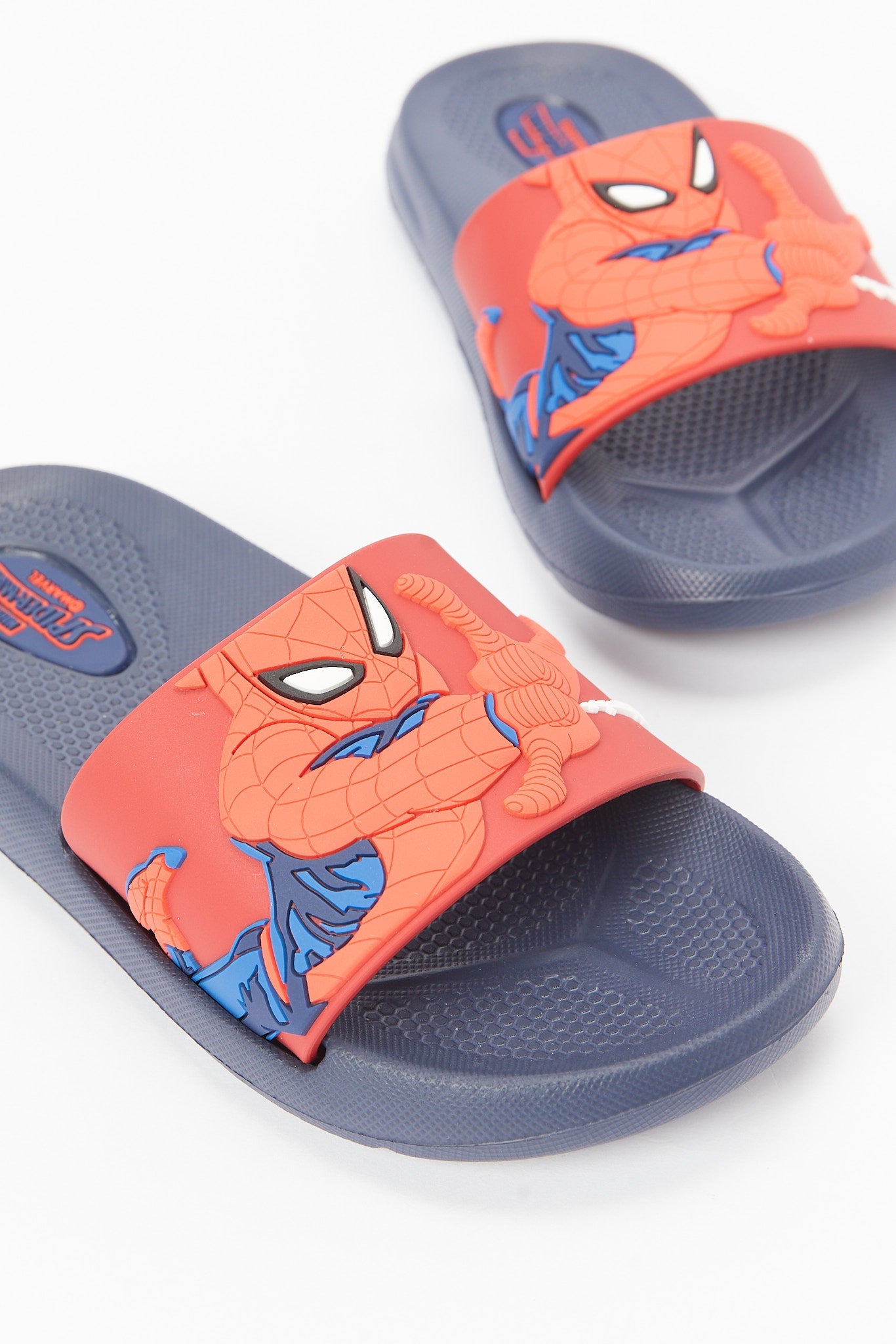 Redtag-Navy-Spiderman-Character-Slide-BOY-Flip-Flops,-Category:Flip-Flops,-CHR,-Colour:Navy,-Deals:2-FOR-69,-Deals:New-In,-Dept:Boys,-Filter:Boys-Footwear-(3-to-5-Yrs),-New-In-BOY-FOO,-Non-Sale,-Section:Boys-(0-to-14Yrs),-W22B-Boys-3 to 5 Years