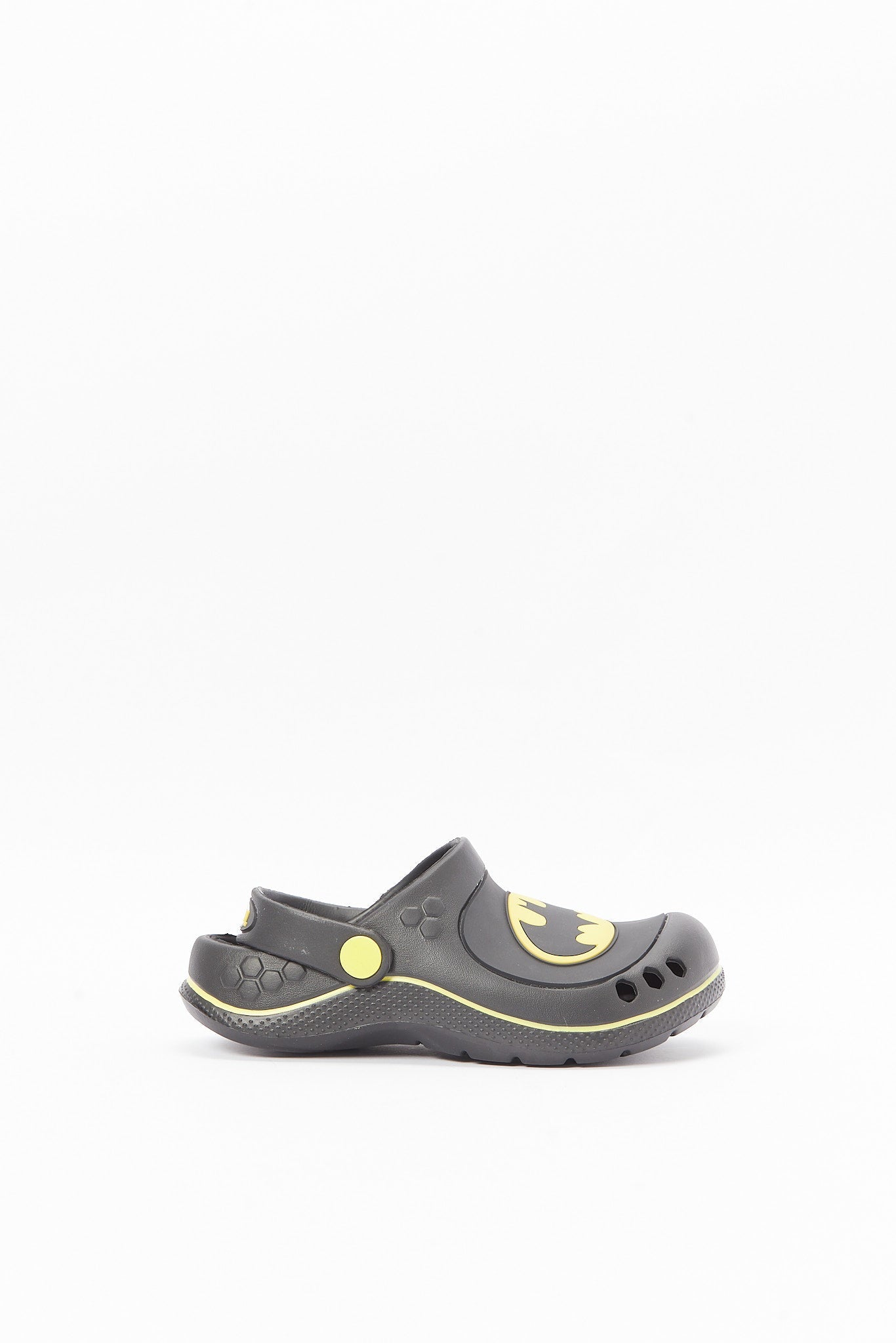Redtag-Black-Batman-Character-Clog-BOY-Flip-Flops,-Category:Flip-Flops,-CHR,-Colour:Black,-Deals:New-In,-Dept:Boys,-Filter:Boys-Footwear-(3-to-5-Yrs),-New-In-BOY-FOO,-Non-Sale,-Section:Boys-(0-to-14Yrs),-W22B-Boys-3 to 5 Years