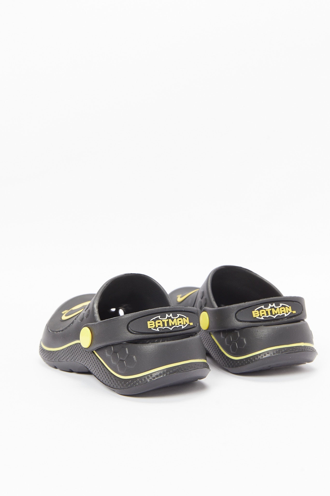 Redtag-Black-Batman-Character-Clog-BOY-Flip-Flops,-Category:Flip-Flops,-CHR,-Colour:Black,-Deals:New-In,-Dept:Boys,-Filter:Boys-Footwear-(3-to-5-Yrs),-New-In-BOY-FOO,-Non-Sale,-Section:Boys-(0-to-14Yrs),-W22B-Boys-3 to 5 Years